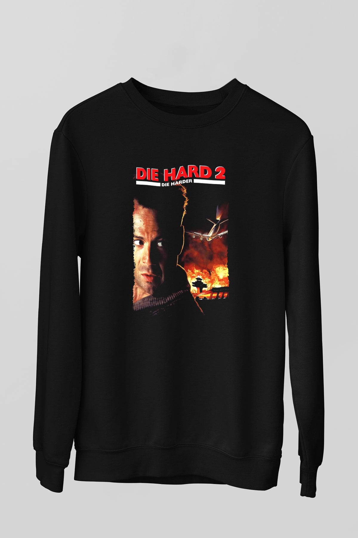 Die Hard Siyah Unisex Sweatshirt