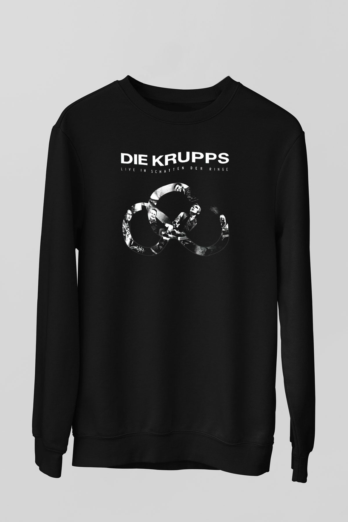 Die Krupps Siyah Unisex Sweatshirt