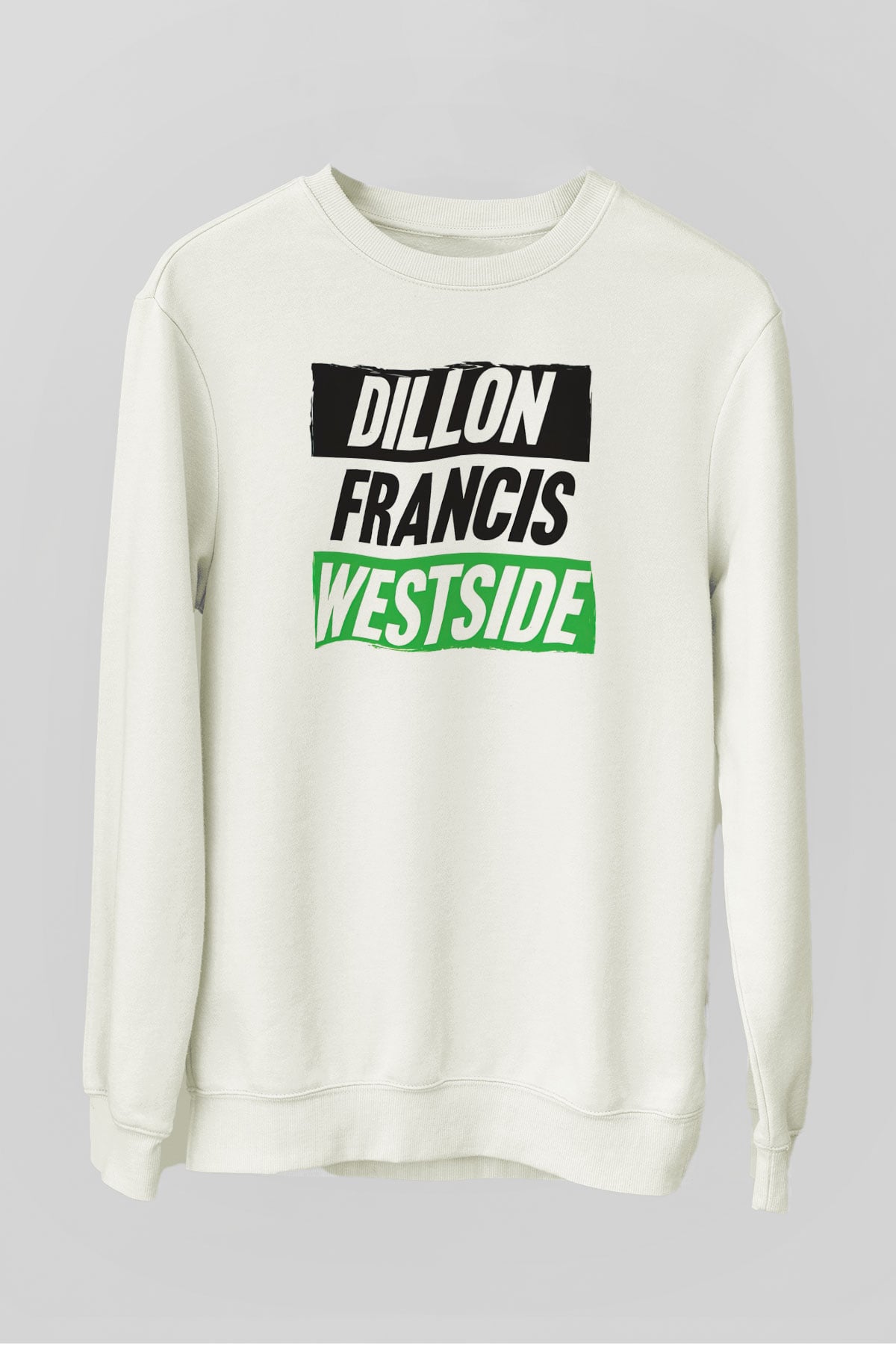 Dillion Francis Beyaz Unisex Sweatshirt