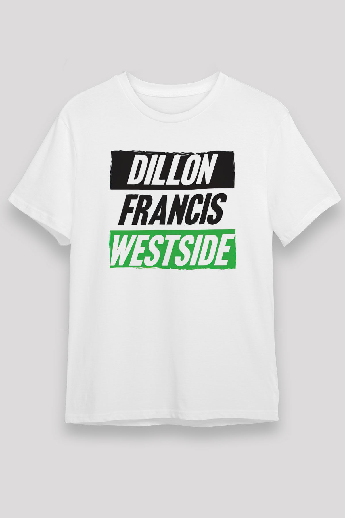 Dillion Francis Beyaz Unisex Tişört T-Shirt - TişörtFabrikası