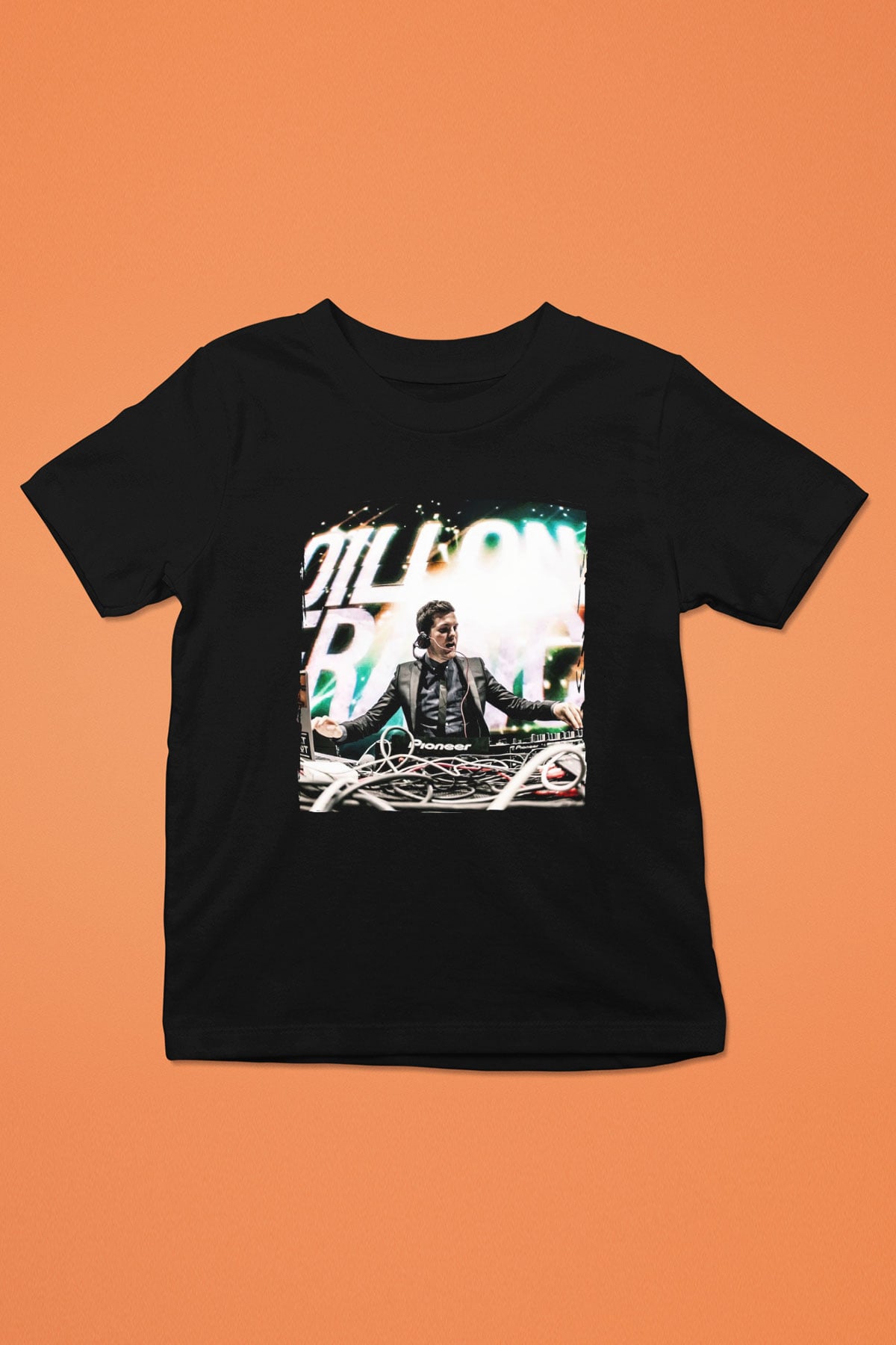 Dillion Francis Siyah Unisex Çocuk Tişört