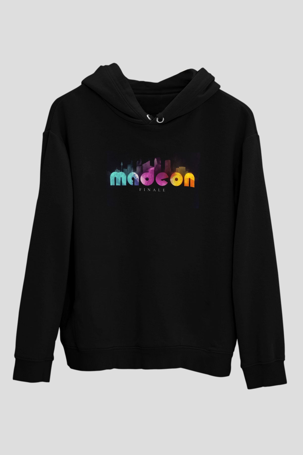 Dillion Francis Siyah Unisex Kapüşonlu Sweatshirt