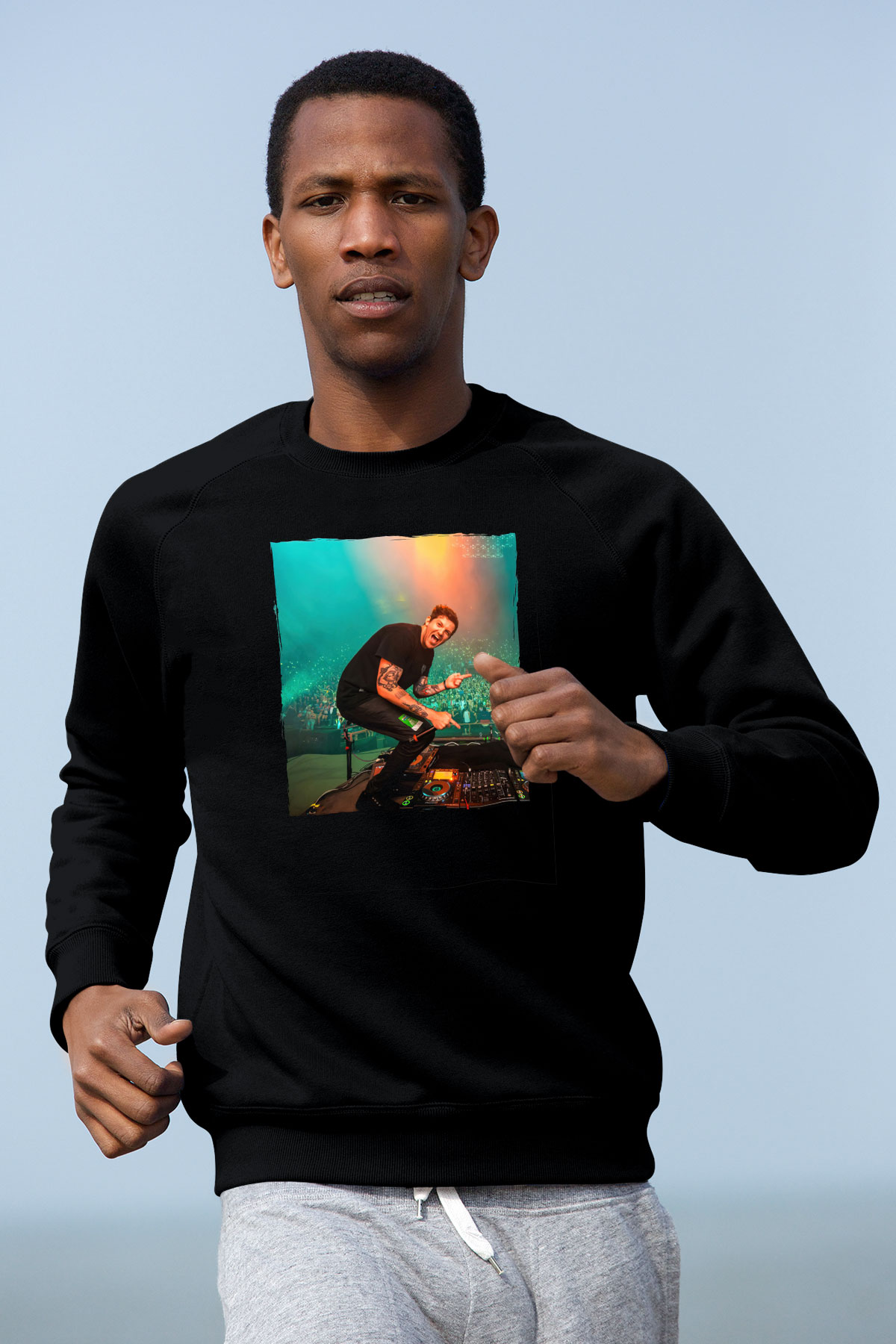 Dillion Francis Siyah Unisex Sweatshirt