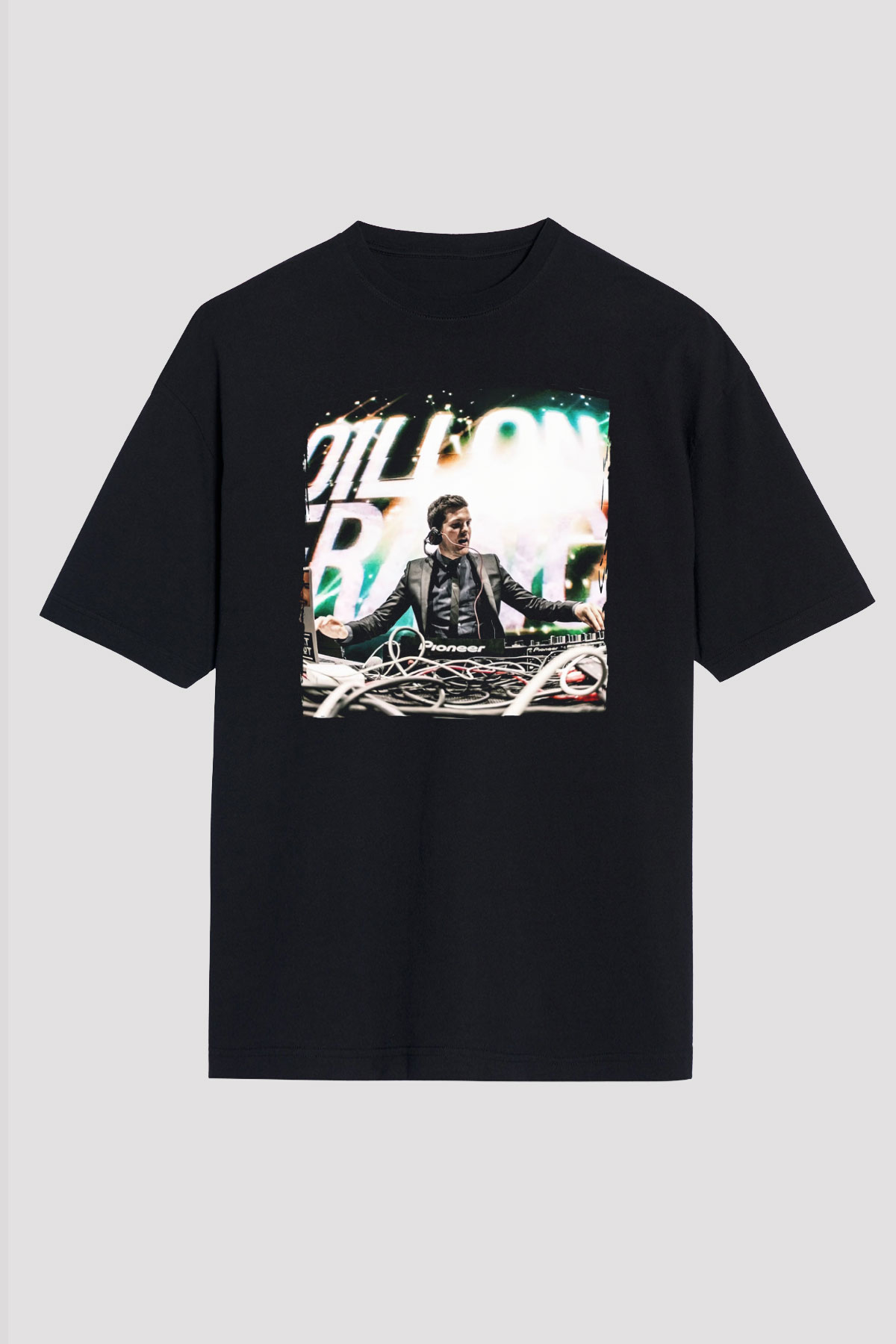Dillion Francis Siyah Unisex Tişört T-Shirt - TişörtFabrikası