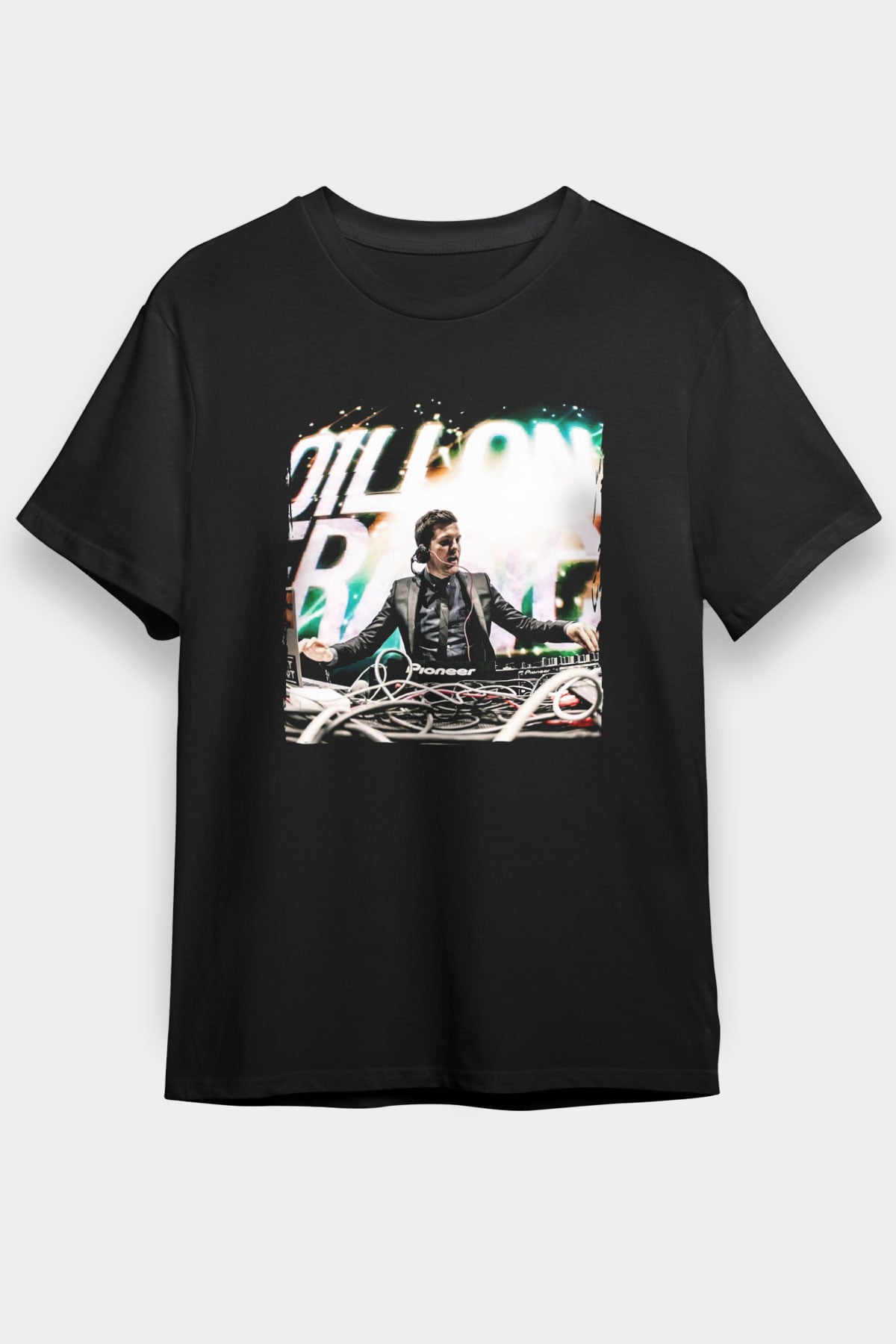 Dillion Francis Siyah Unisex Tişört T-Shirt - TişörtFabrikası