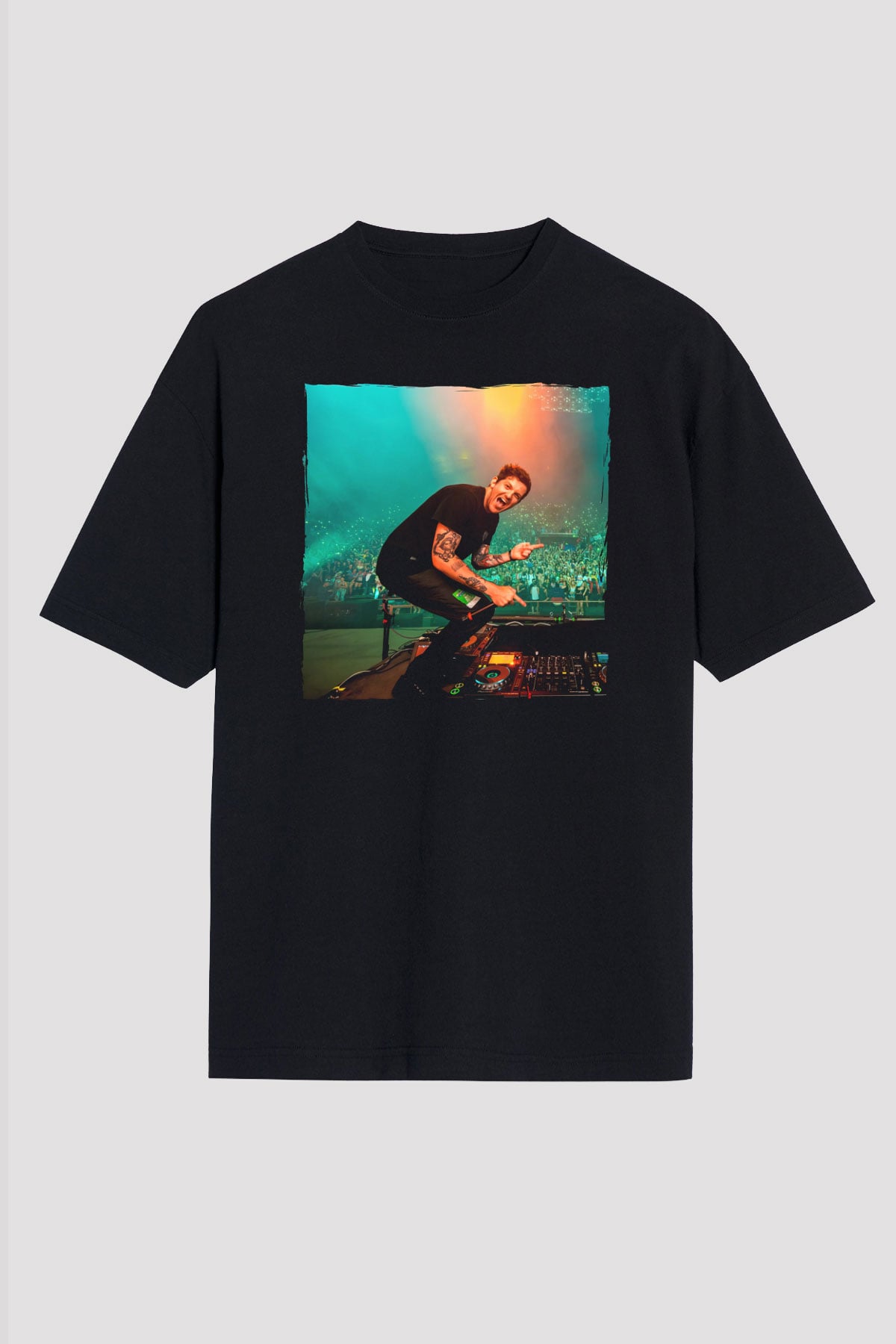 Dillion Francis Siyah Unisex Tişört T-Shirt - TişörtFabrikası