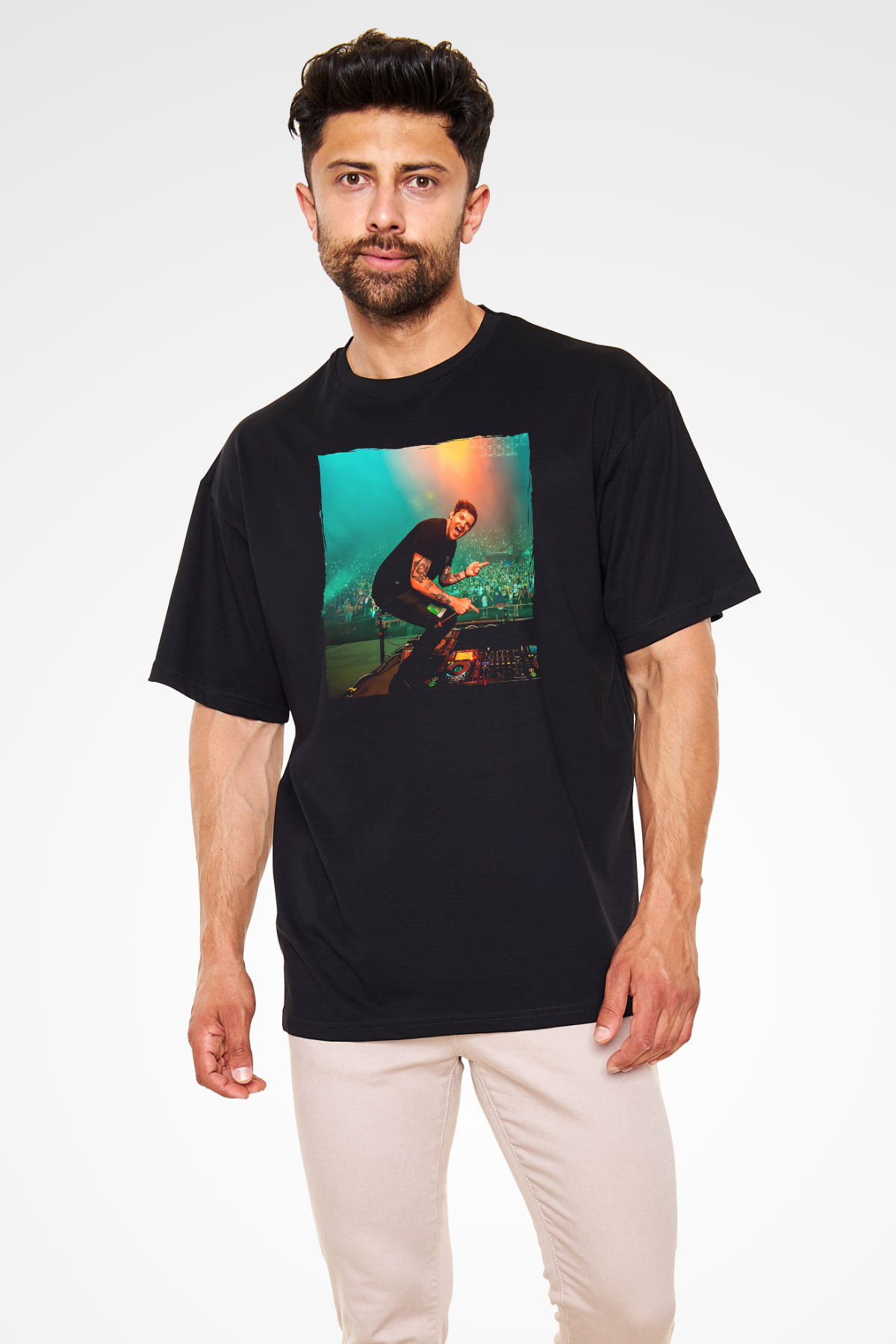 Dillion Francis Siyah Unisex Tişört T-Shirt - TişörtFabrikası