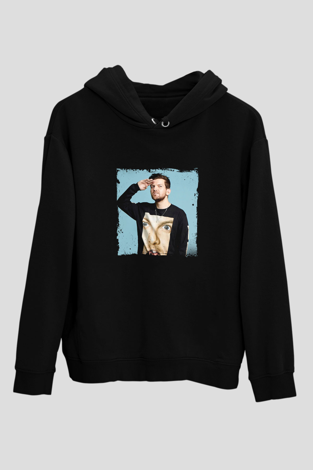 Dillon Francis Baskılı Unisex Siyah Hoodie