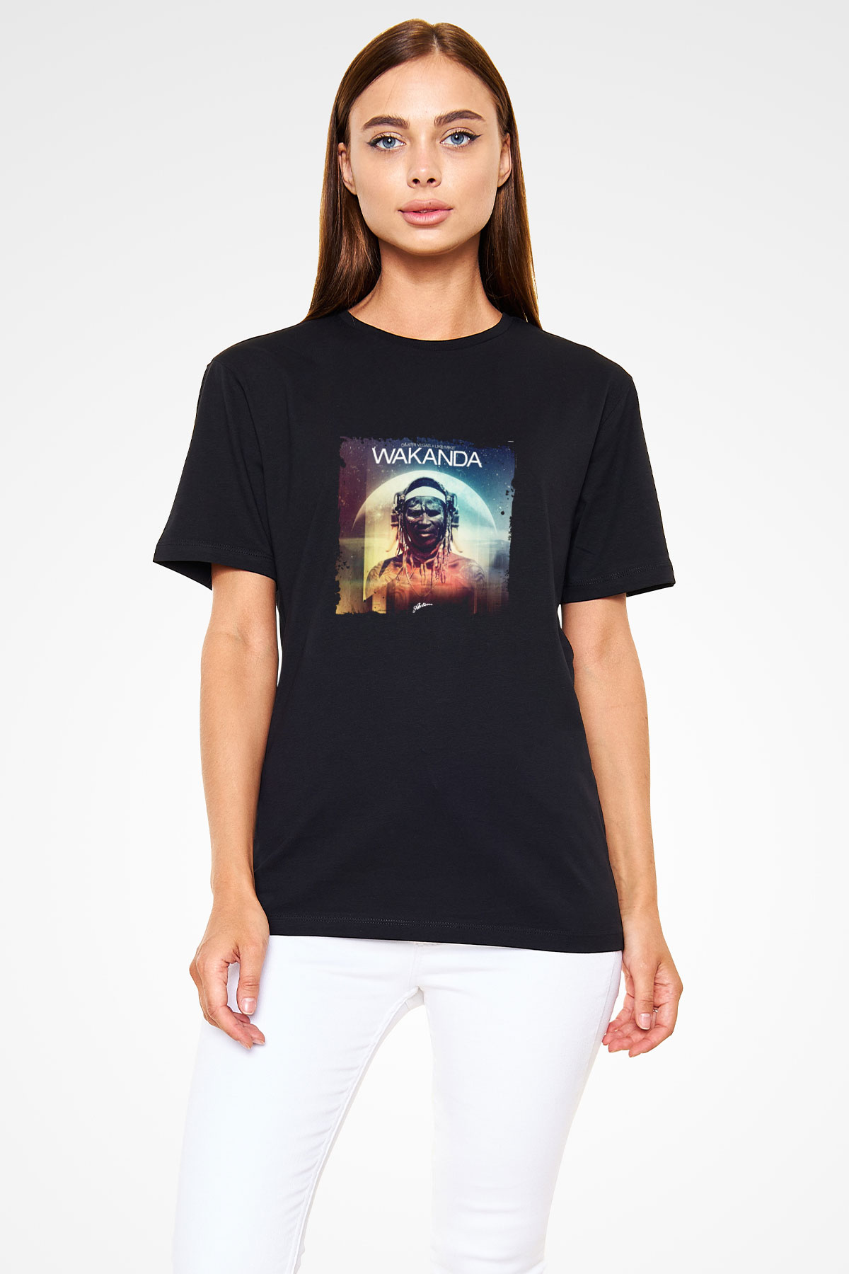 Dimitri Vegas & Like Mike Baskılı Unisex Siyah Tişört