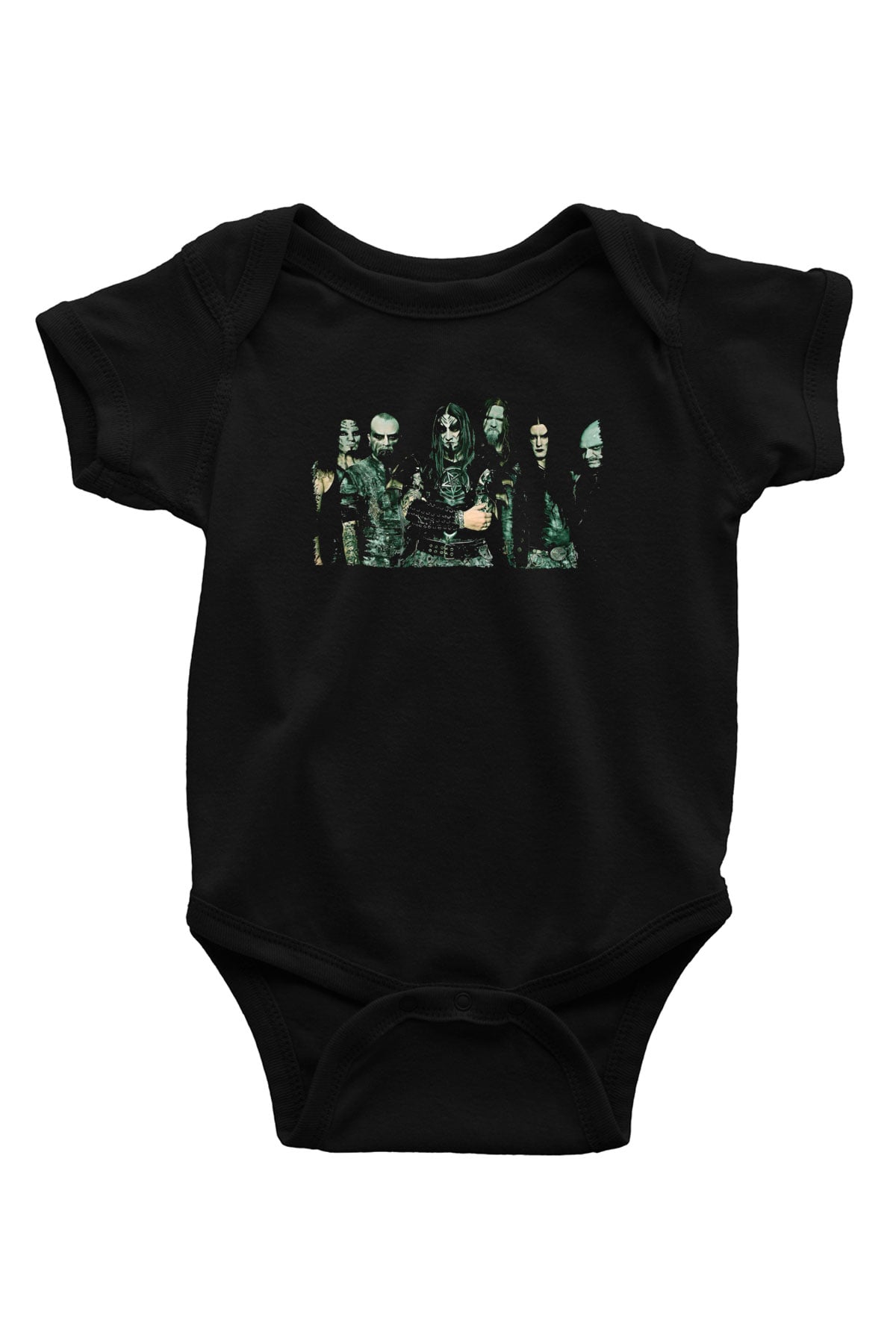 Dimmu Borgir Baskılı Unisex Siyah Bebek Body - Zıbın