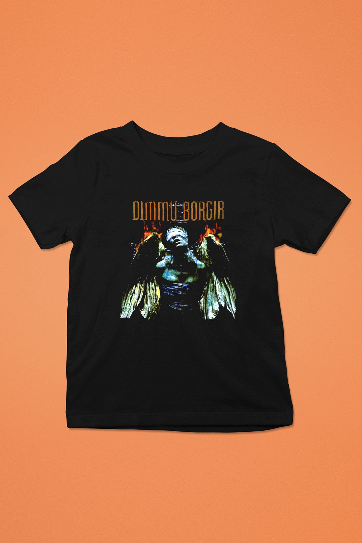 Dimmu Borgir Baskılı Unisex Siyah Çocuk Tişört - Tshirt
