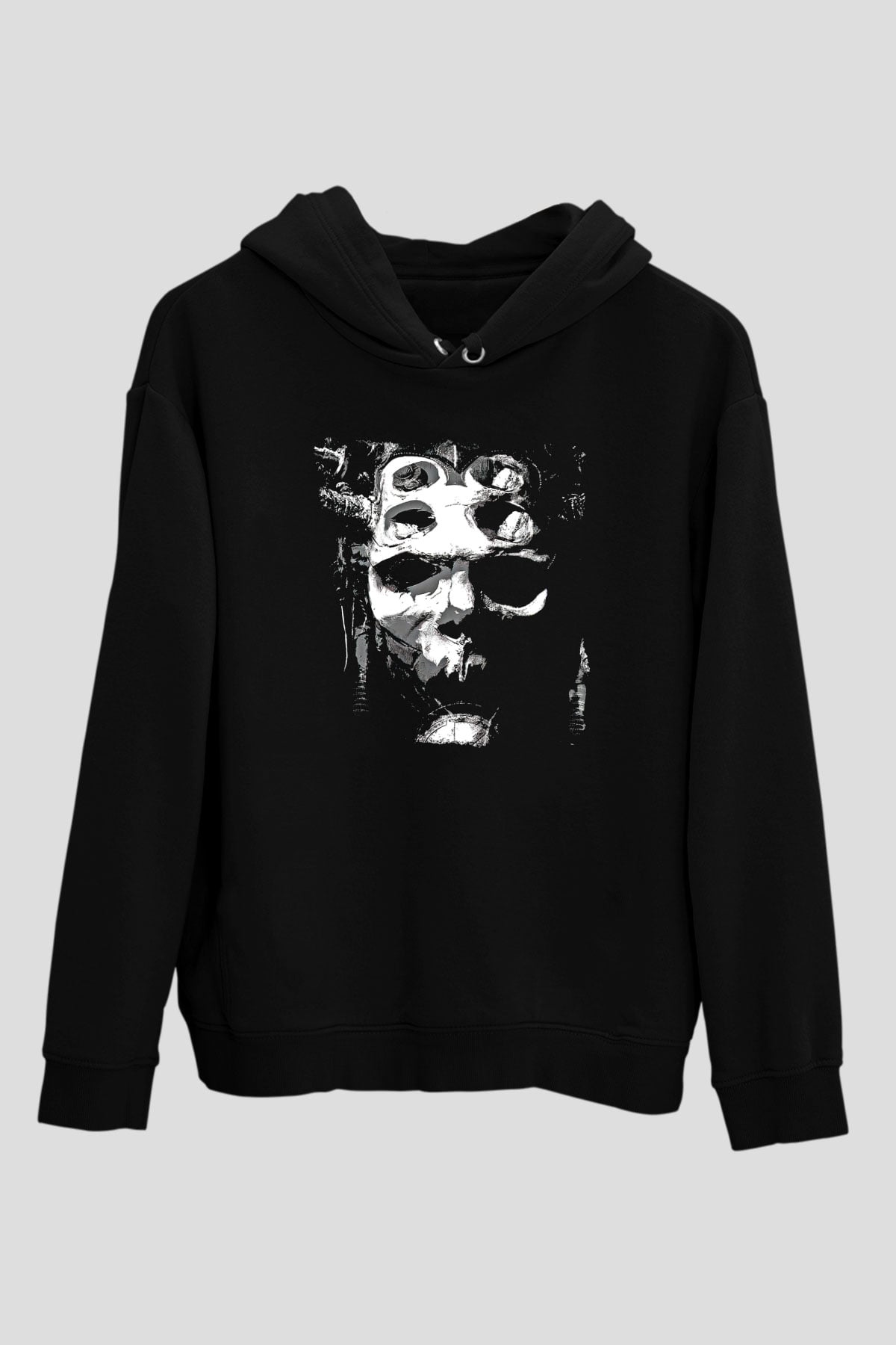 Dimmu Borgir Baskılı Unisex Siyah Kapüşonlu Sweatshirt