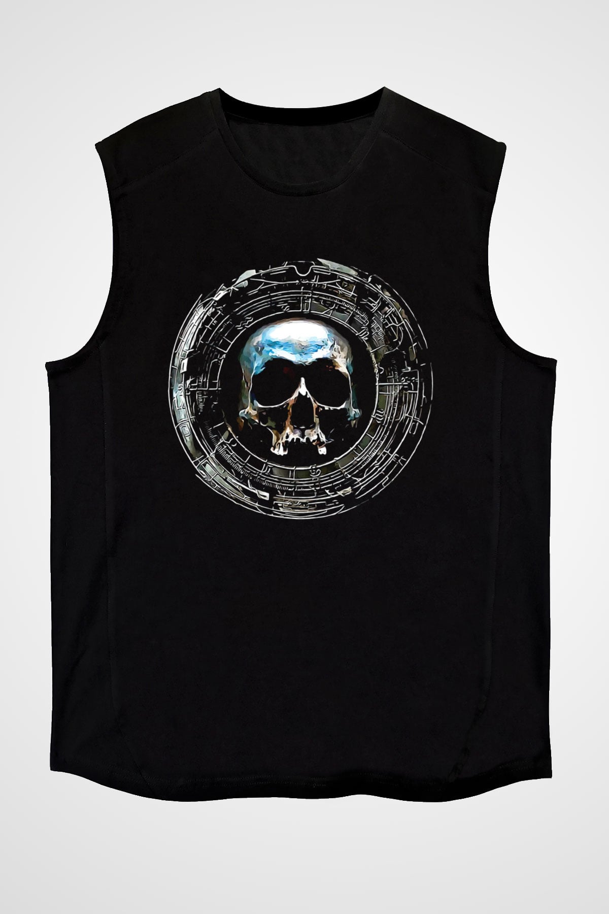 Dimmu Borgir Baskılı Unisex Siyah Kolsuz Tişört - Tshirt