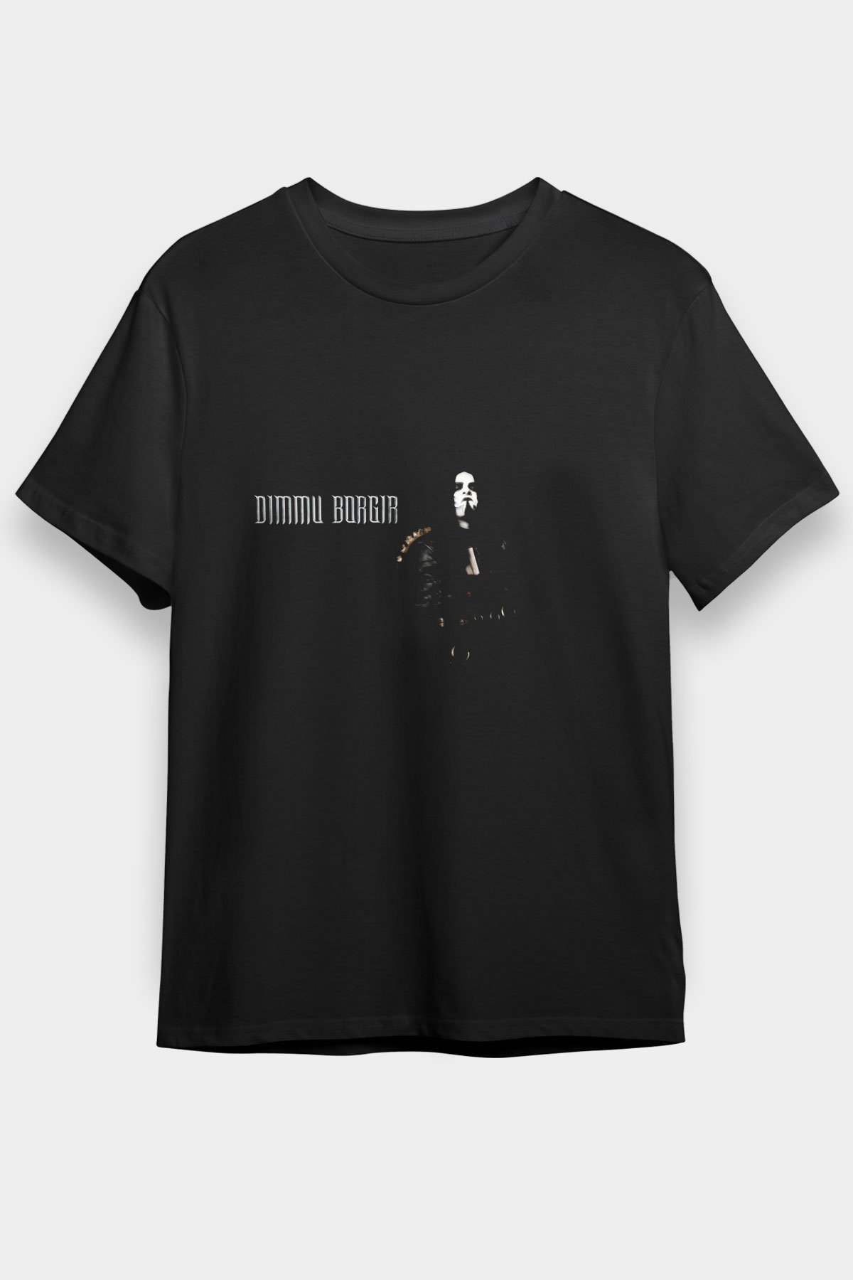 Dimmu Borgir Baskılı Unisex Siyah Tişört - Tshirt