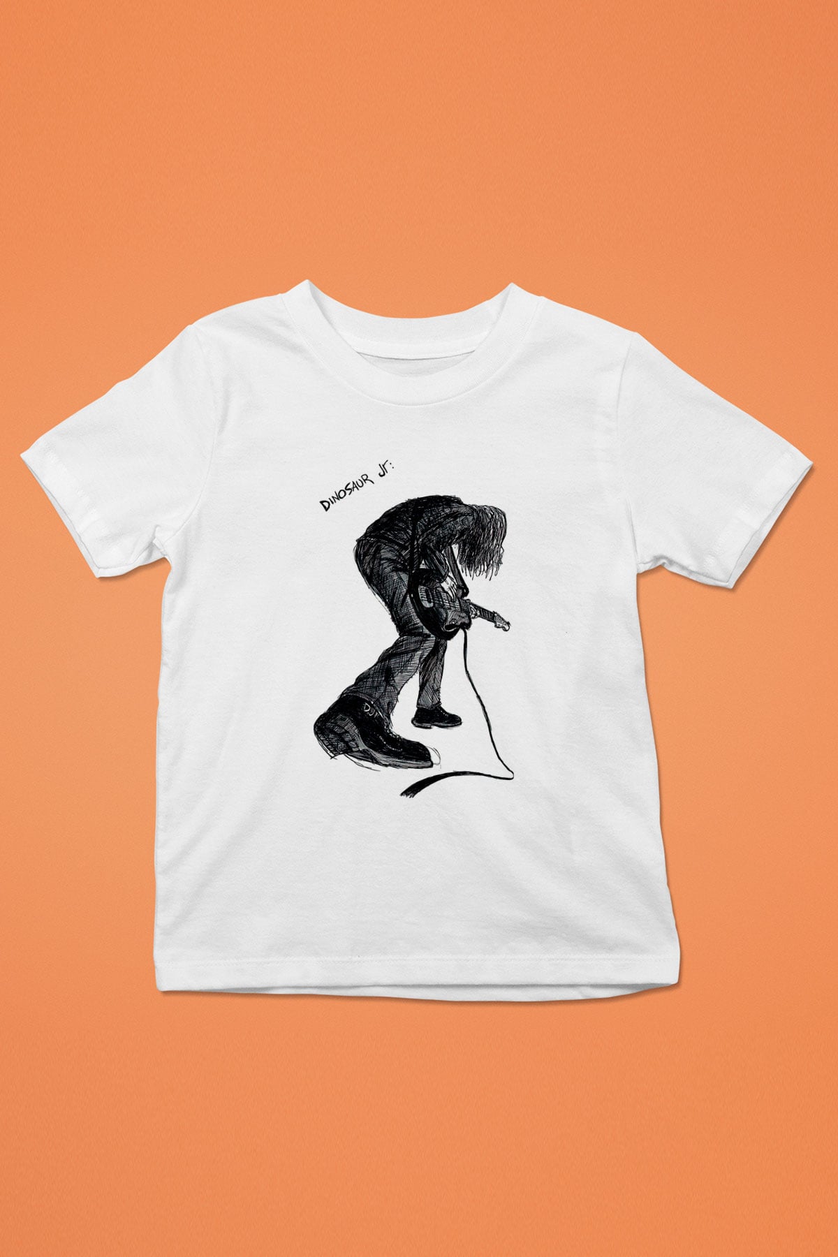 Dinosaur Jr Baskılı Beyaz Unisex Beyaz Çocuk Tişört - Tshirt