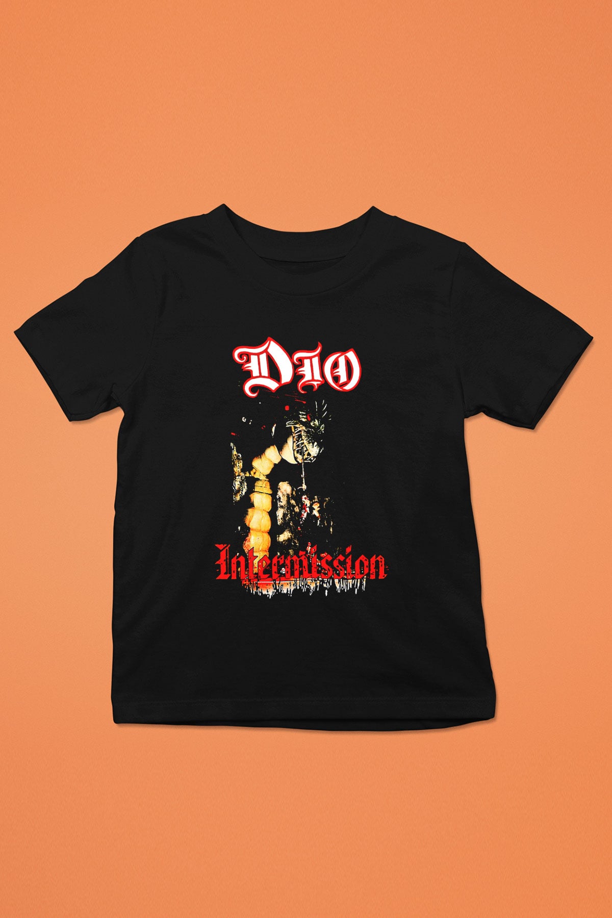 Dio Baskılı Unisex Siyah Çocuk Tişört
