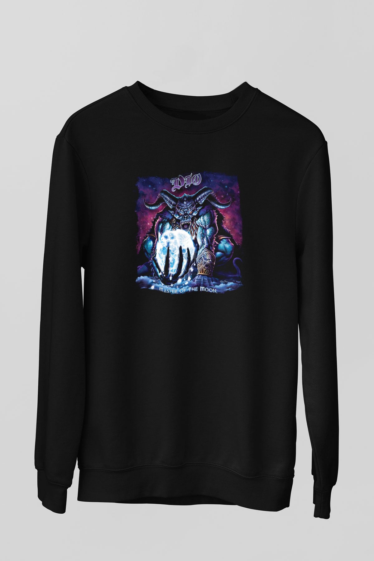 Dio Baskılı Unisex Siyah Sweatshirt