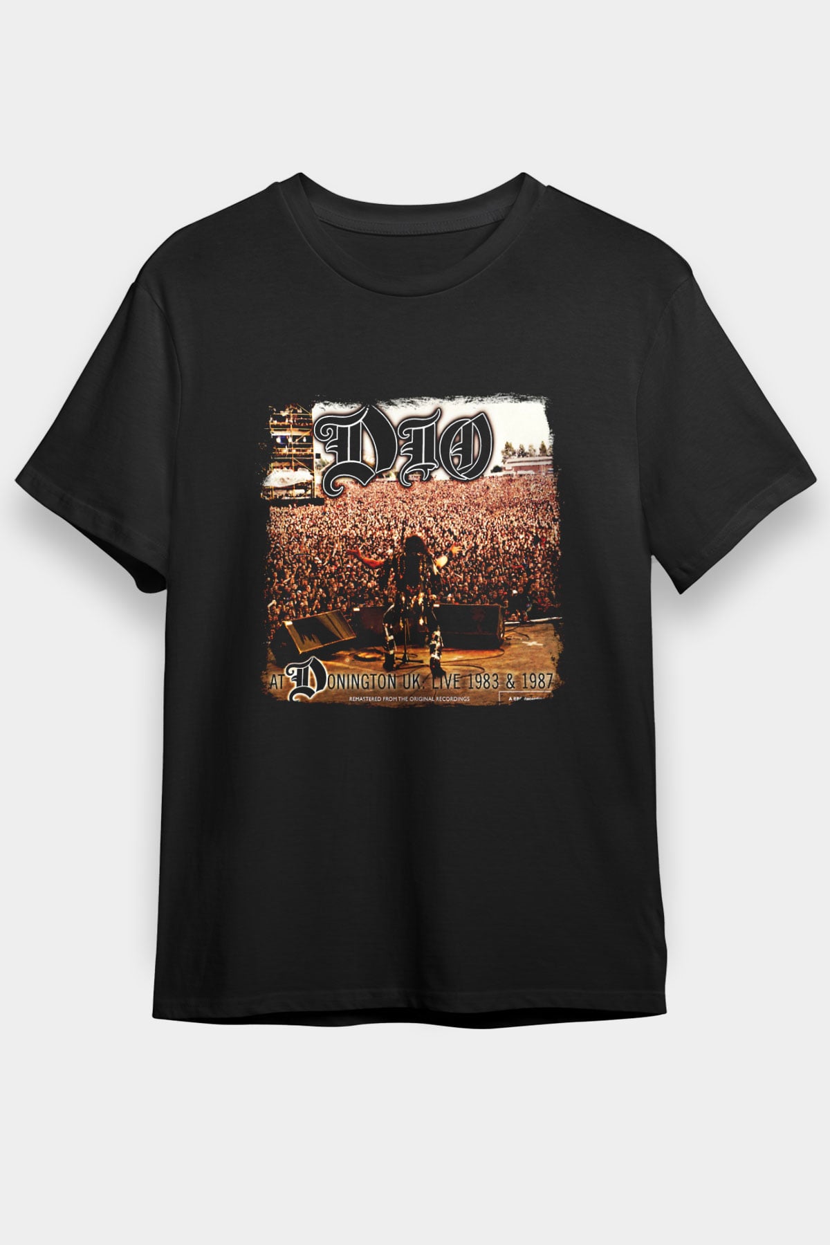 Dio Baskılı Unisex Siyah Tişört