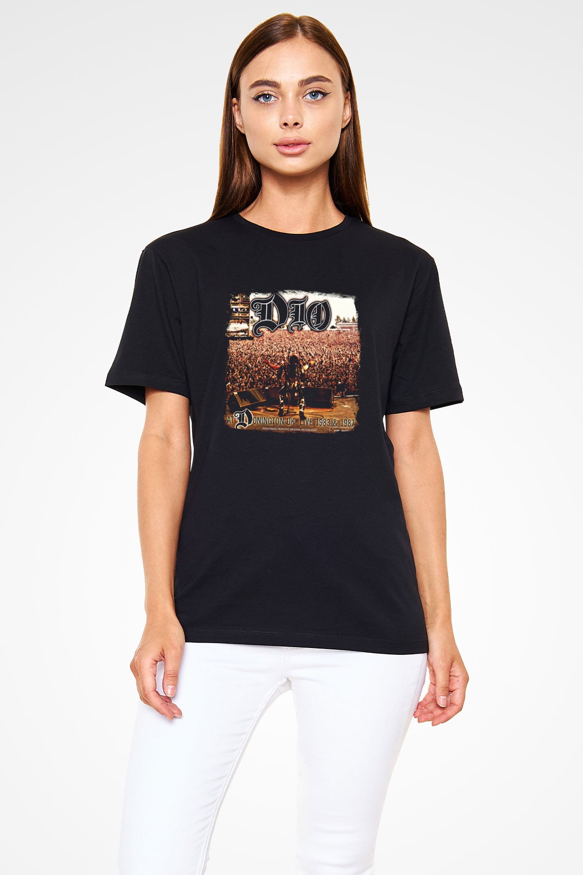 Dio Baskılı Unisex Siyah Tişört