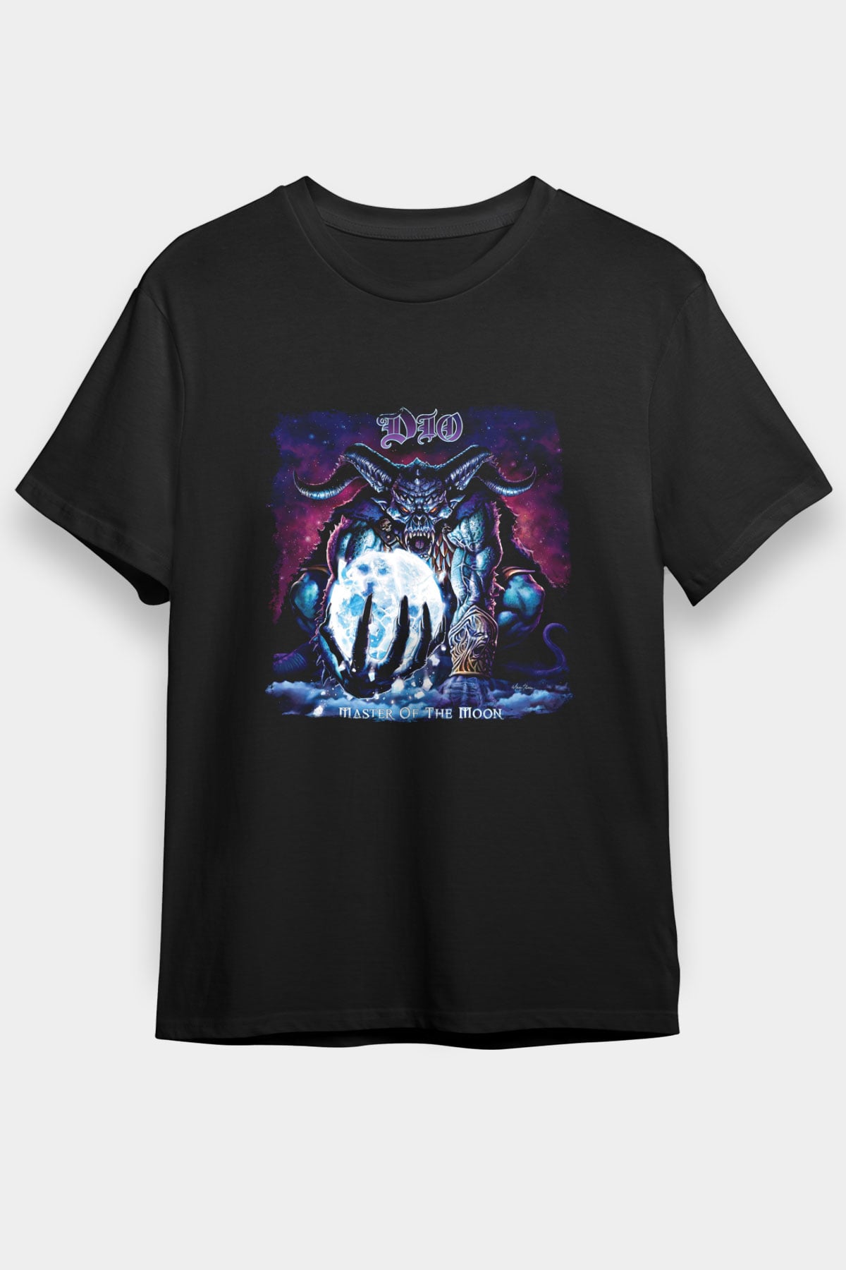 Dio Baskılı Unisex Siyah Tişört
