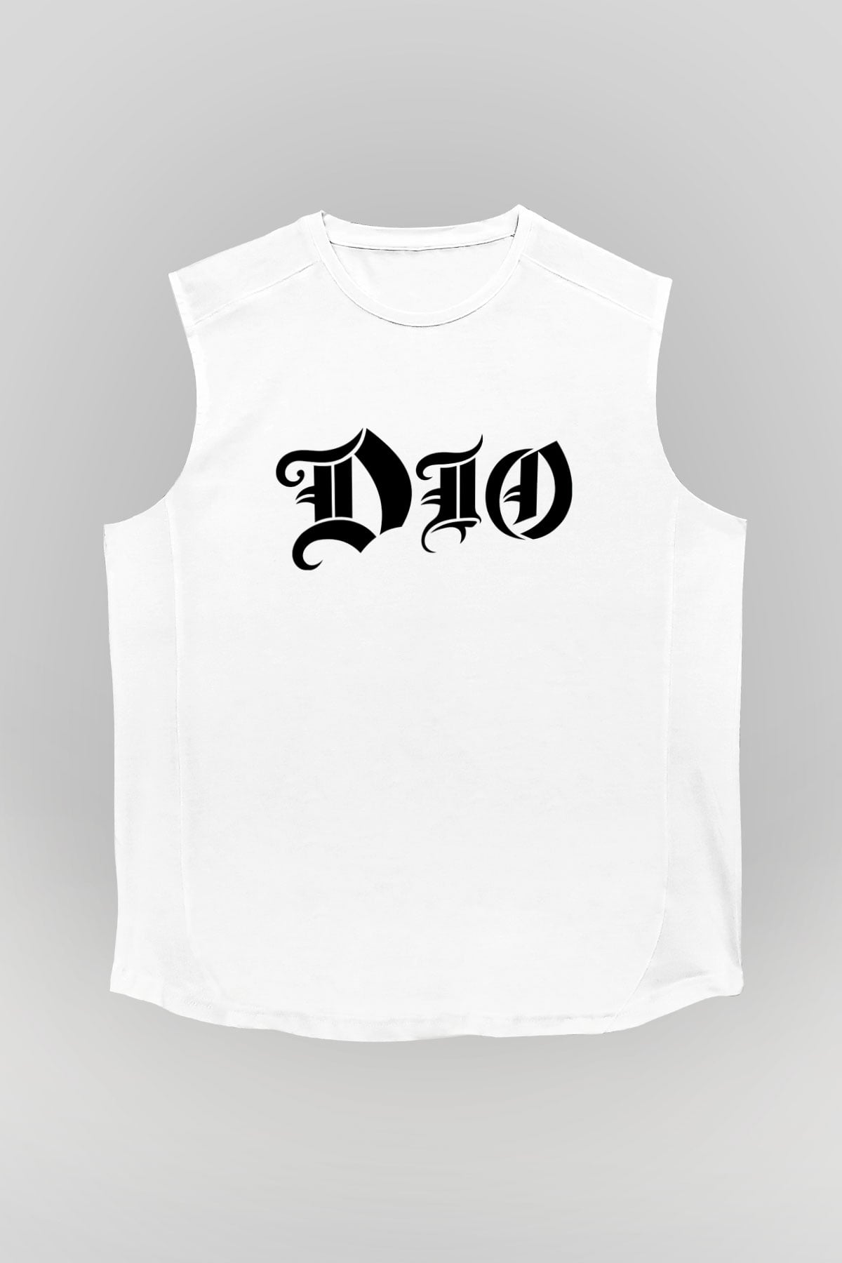 Dio Beyaz Unisex Kolsuz Tişört