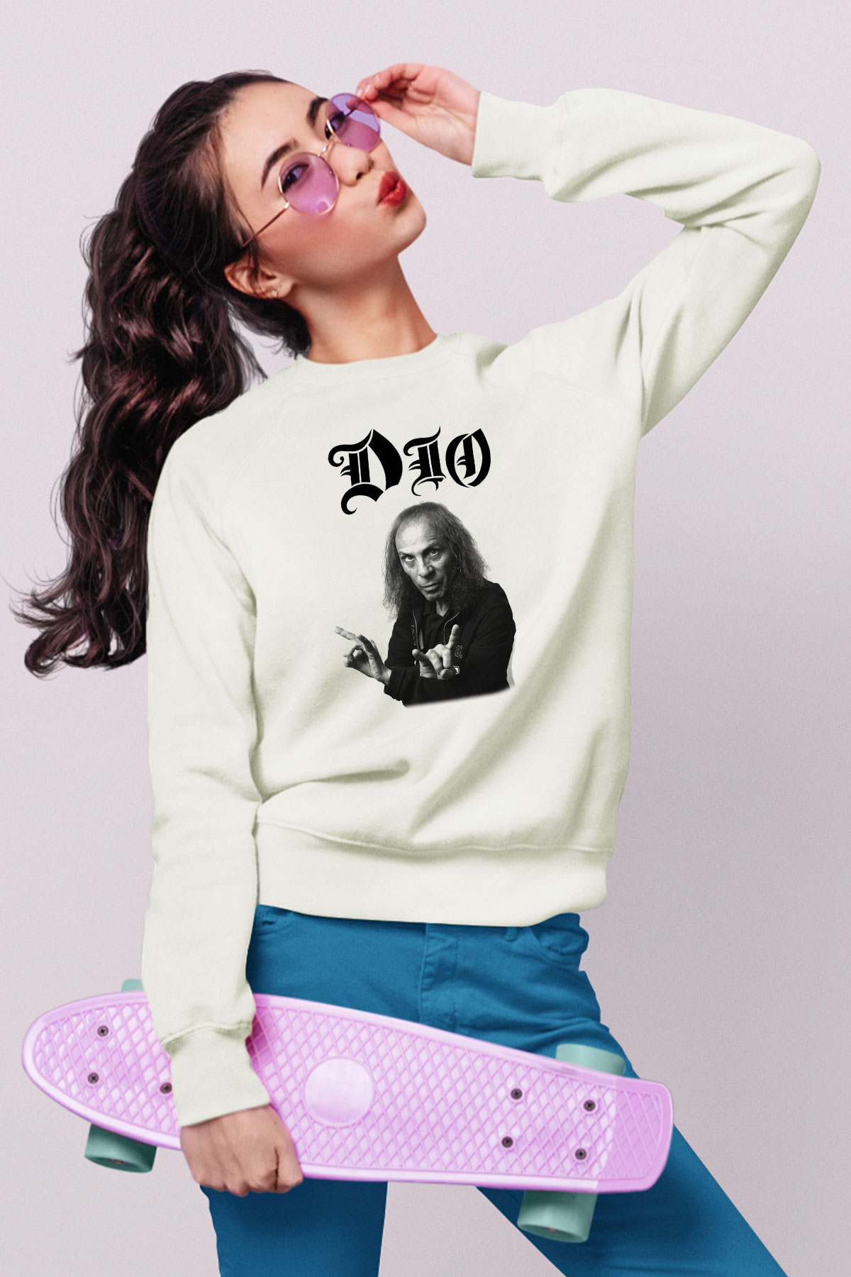 Dio Beyaz Unisex Sweatshirt