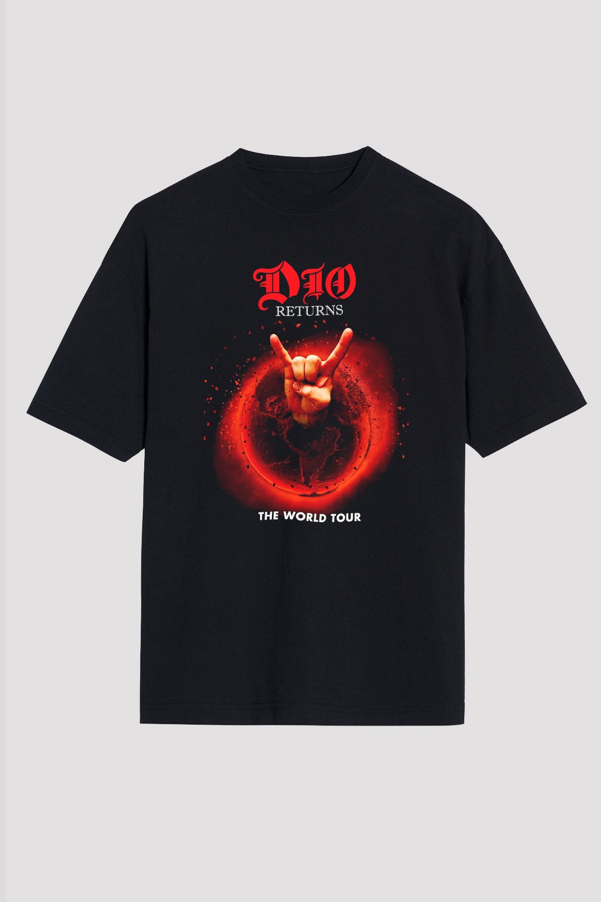 Dio Siyah Unisex Oversize Tişört T-Shirt