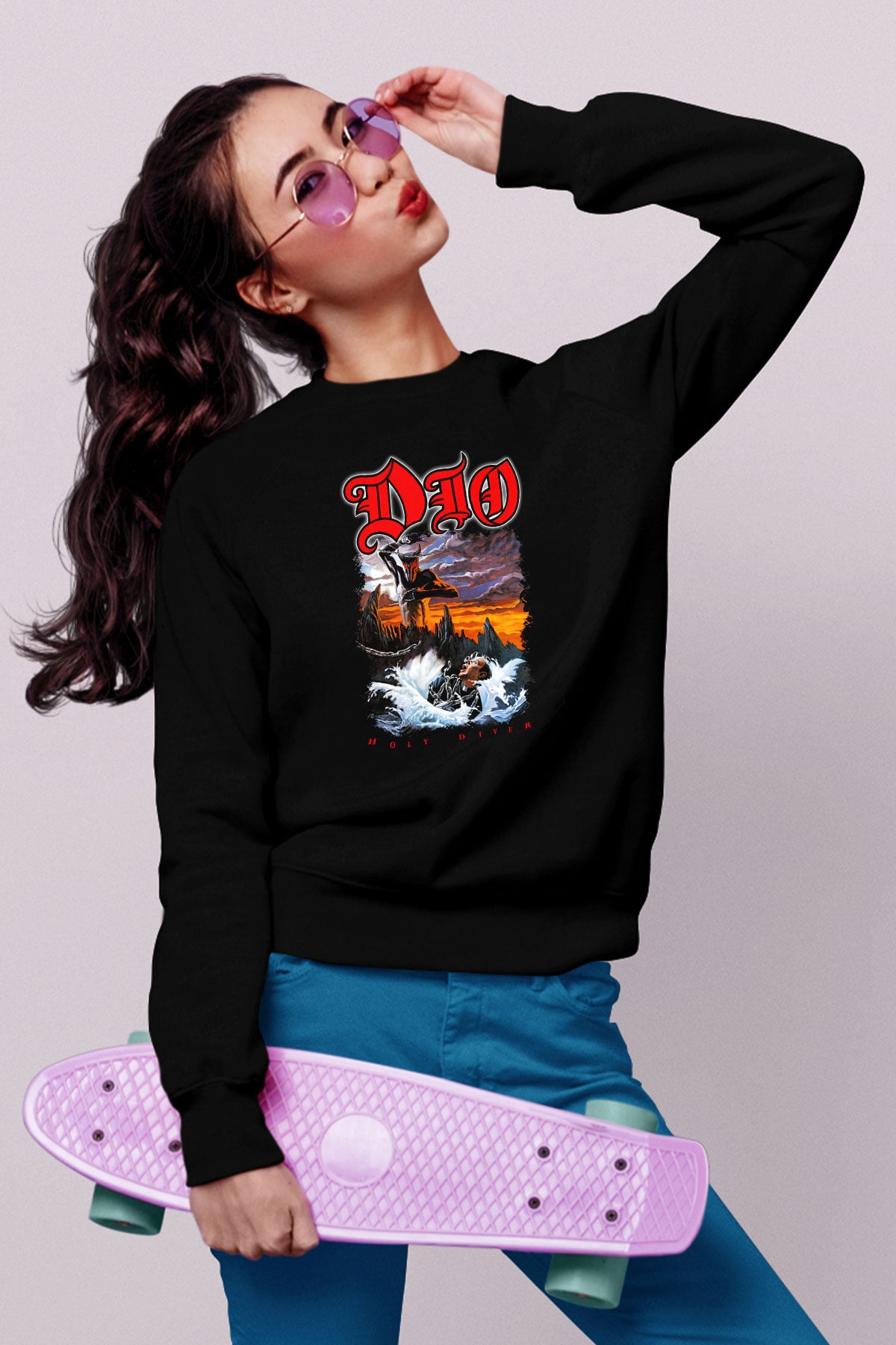 Dio Siyah Unisex Sweatshirt