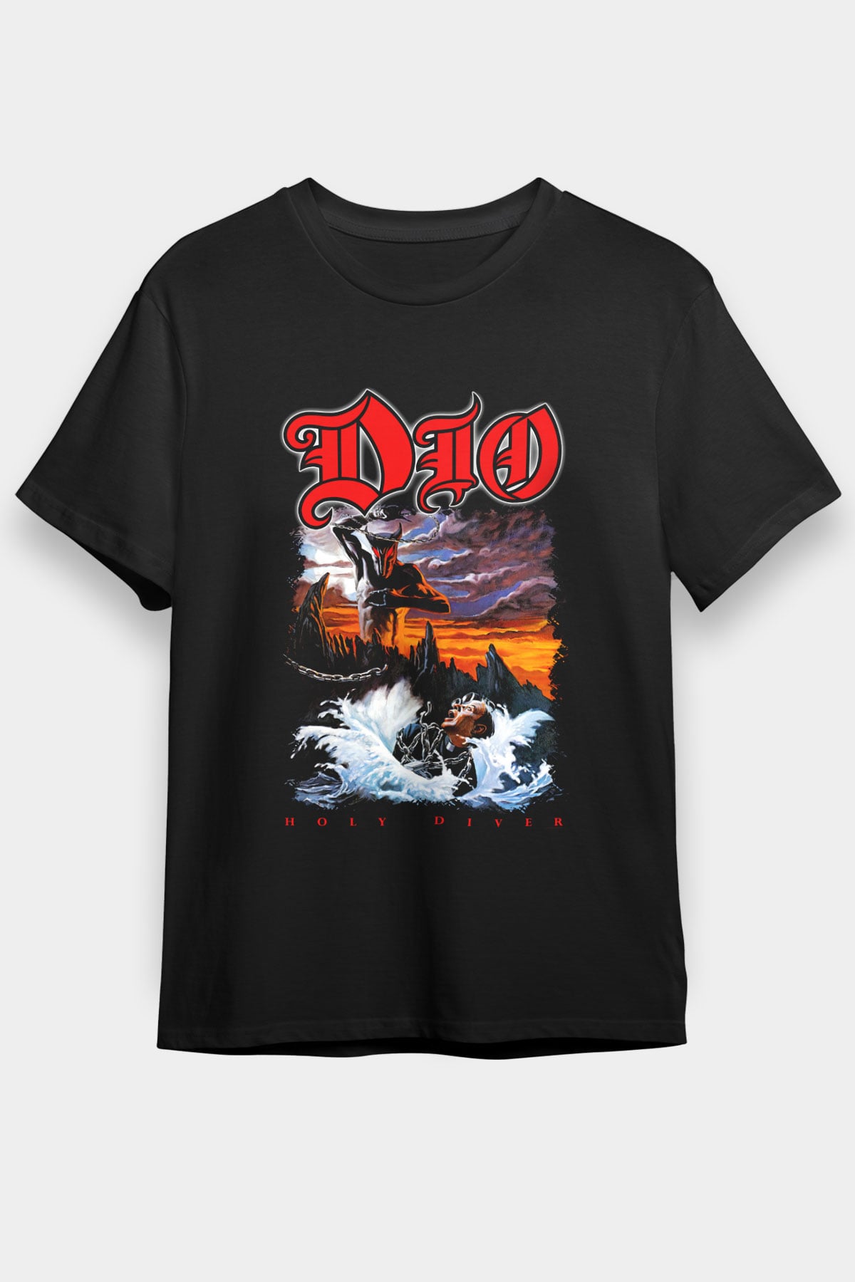 Dio Siyah Unisex Tişört T-Shirt - TişörtFabrikası
