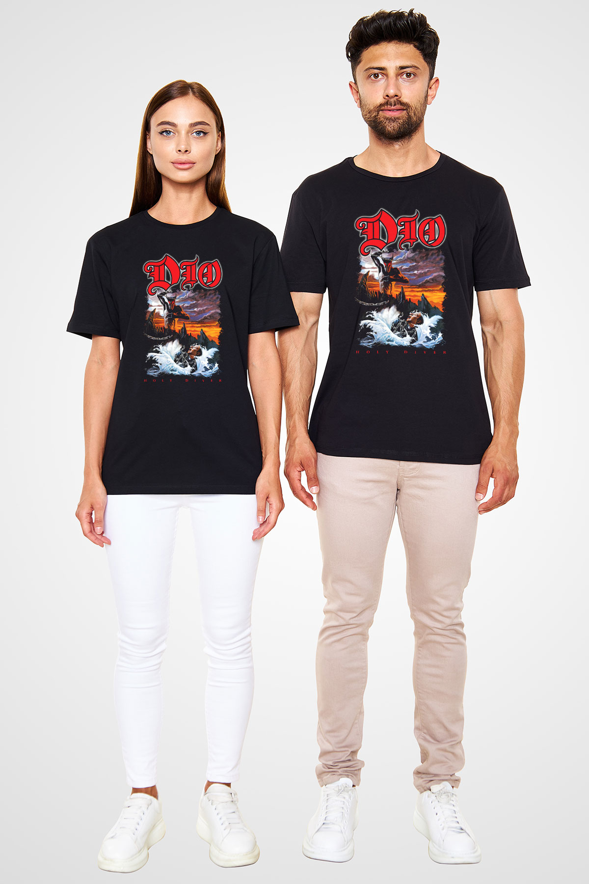 Dio Siyah Unisex Tişört T-Shirt - TişörtFabrikası