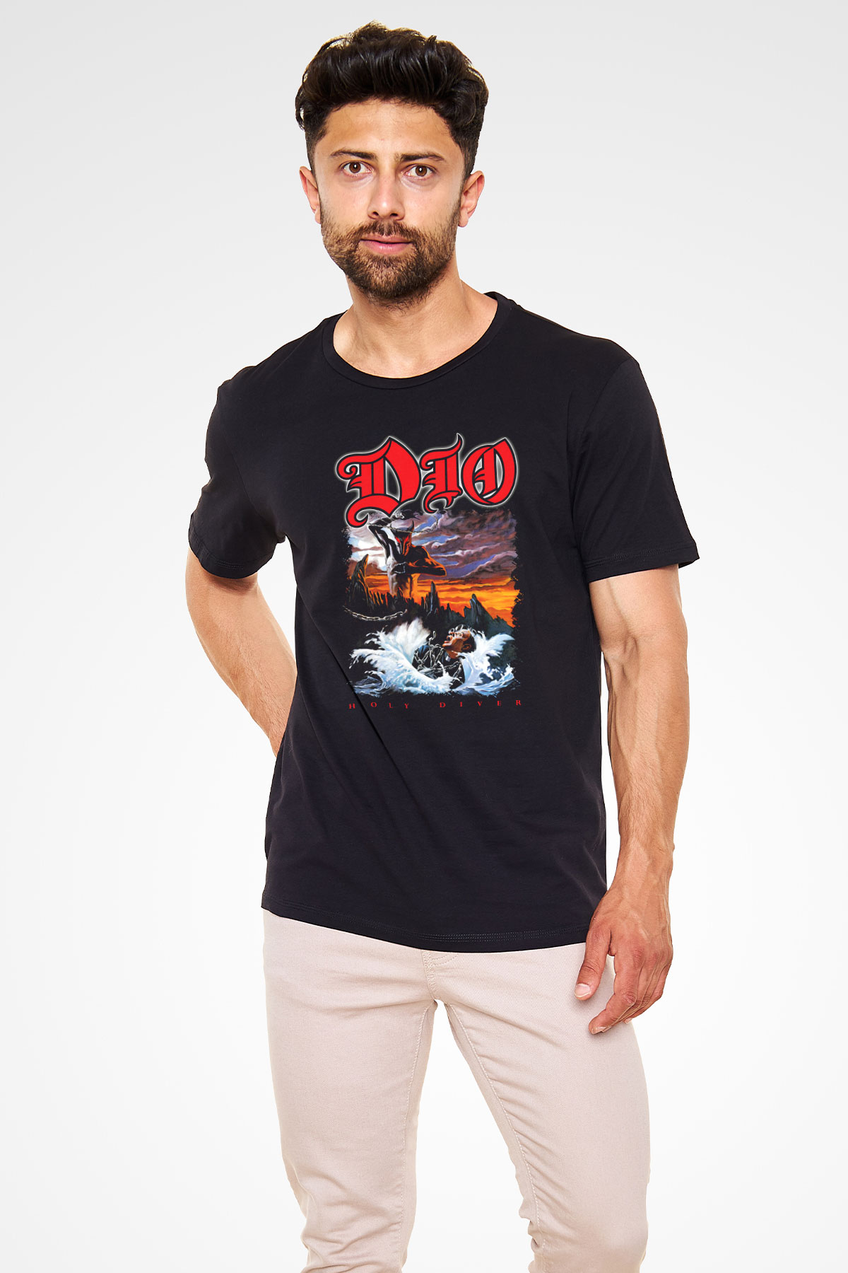 Dio Siyah Unisex Tişört T-Shirt - TişörtFabrikası