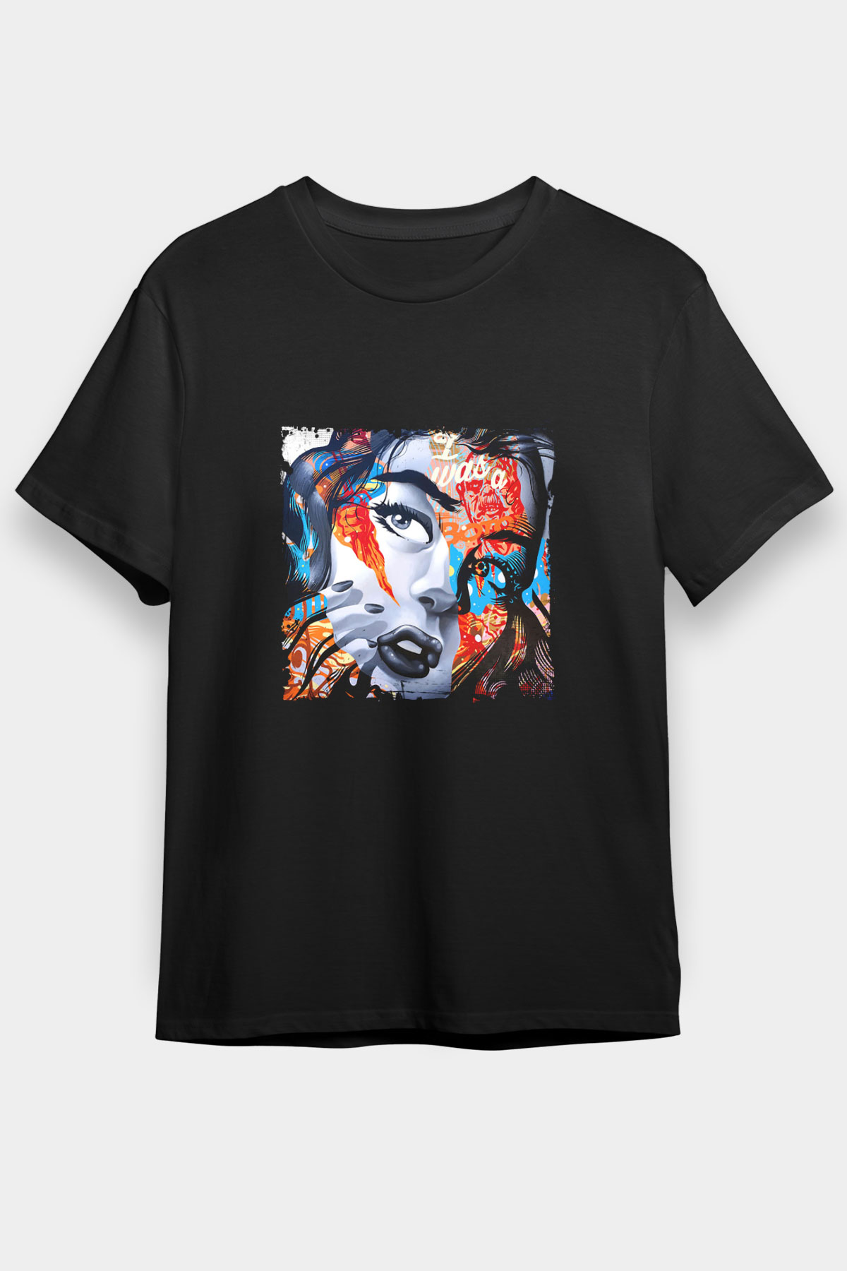 Diplo Baskılı Unisex Siyah Tişört