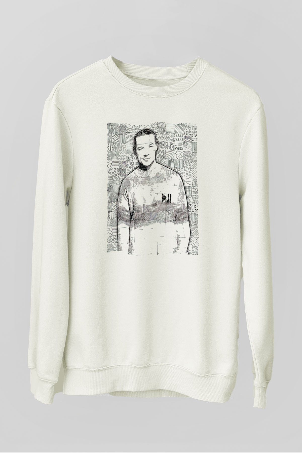 Diplo Beyaz Unisex Sweatshirt