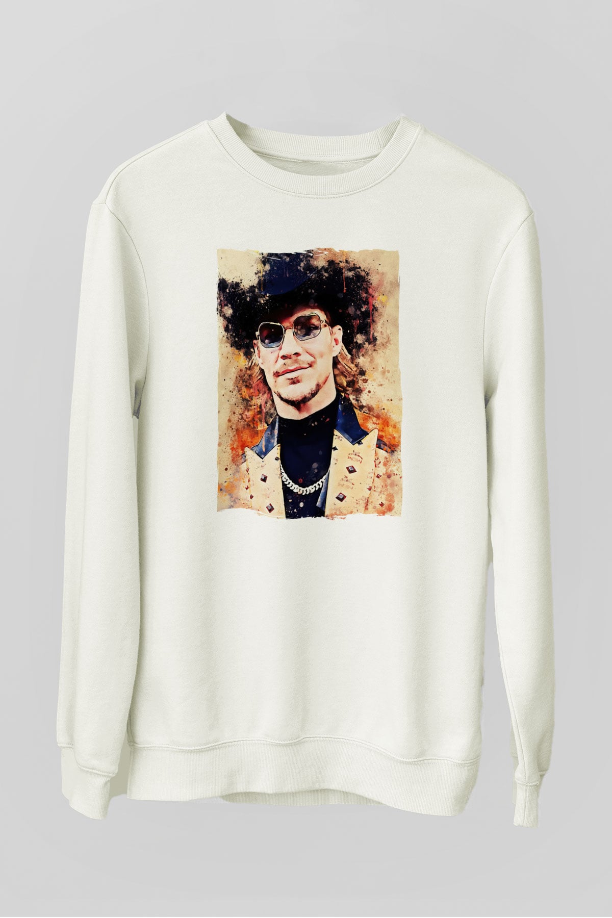 Diplo Beyaz Unisex Sweatshirt