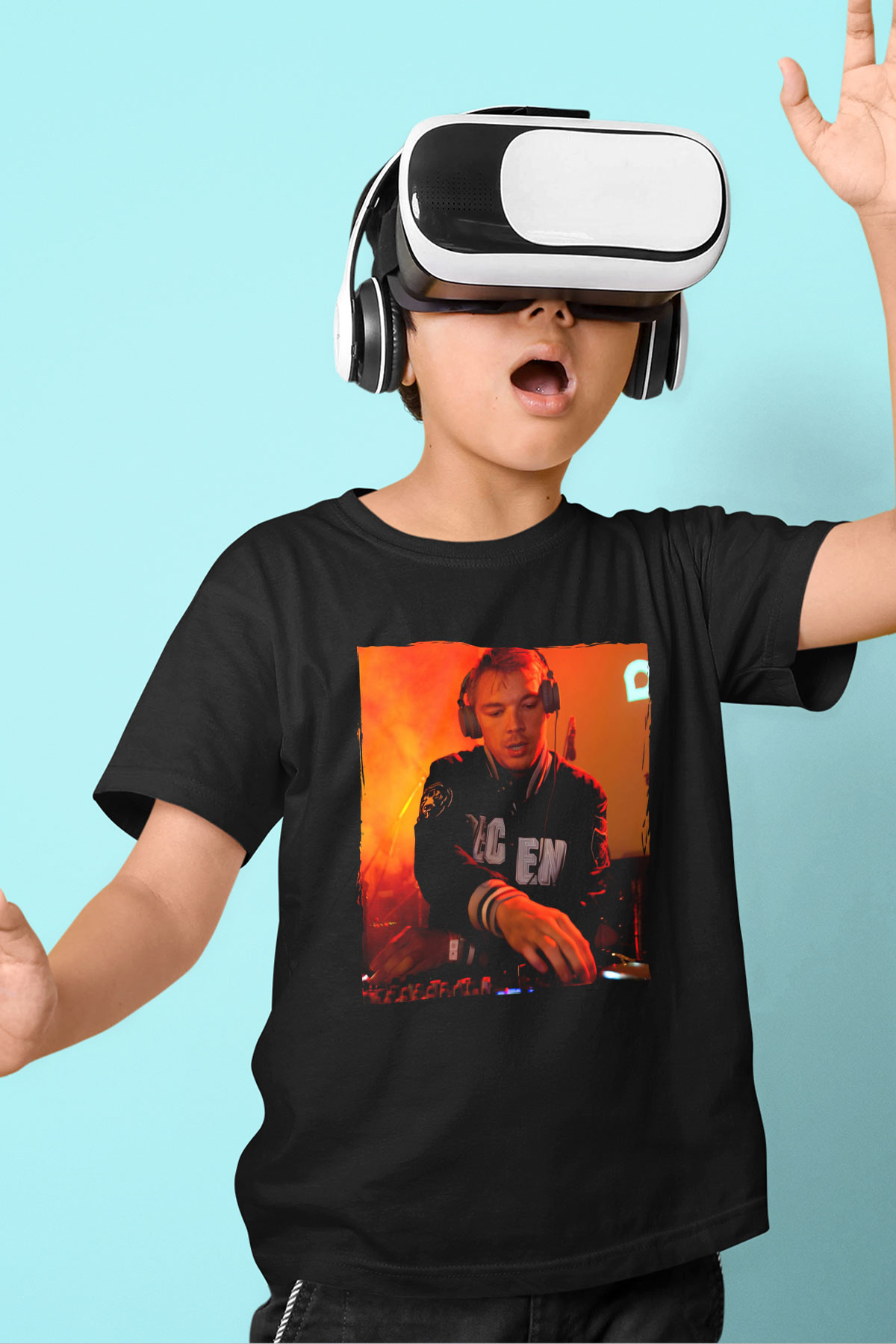Diplo Siyah Unisex Çocuk Tişört