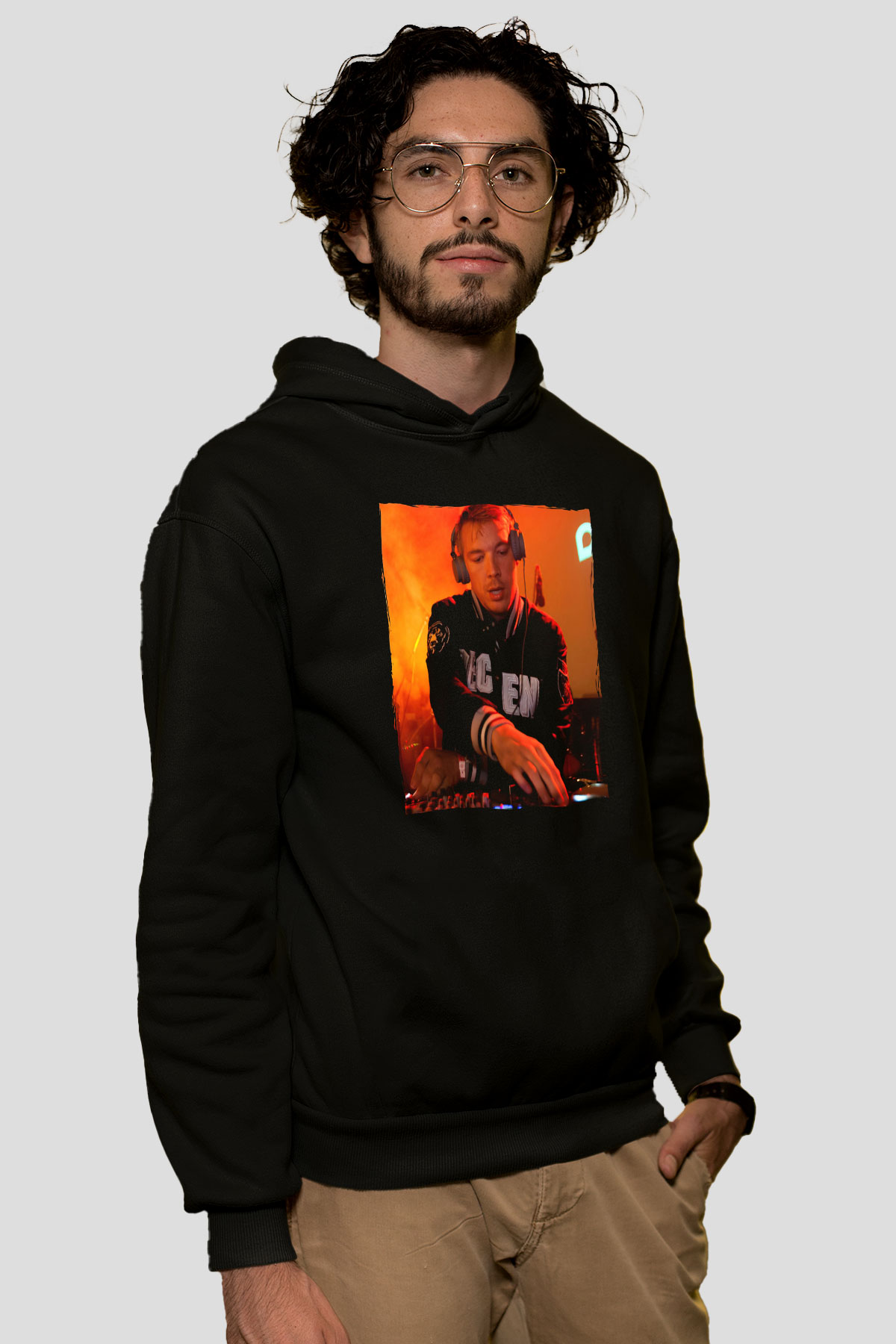 Diplo Siyah Unisex Kapüşonlu Sweatshirt