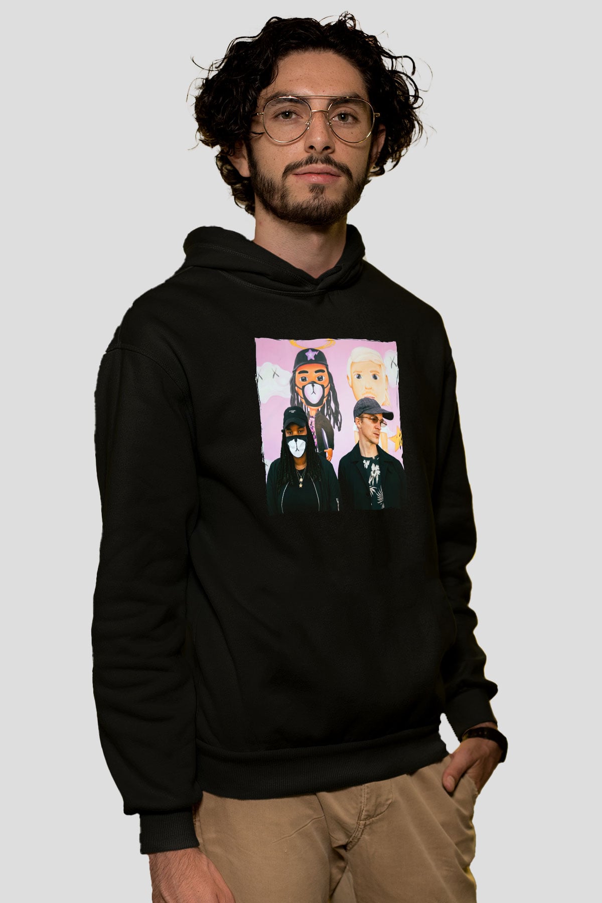 Diplo Siyah Unisex Kapüşonlu Sweatshirt