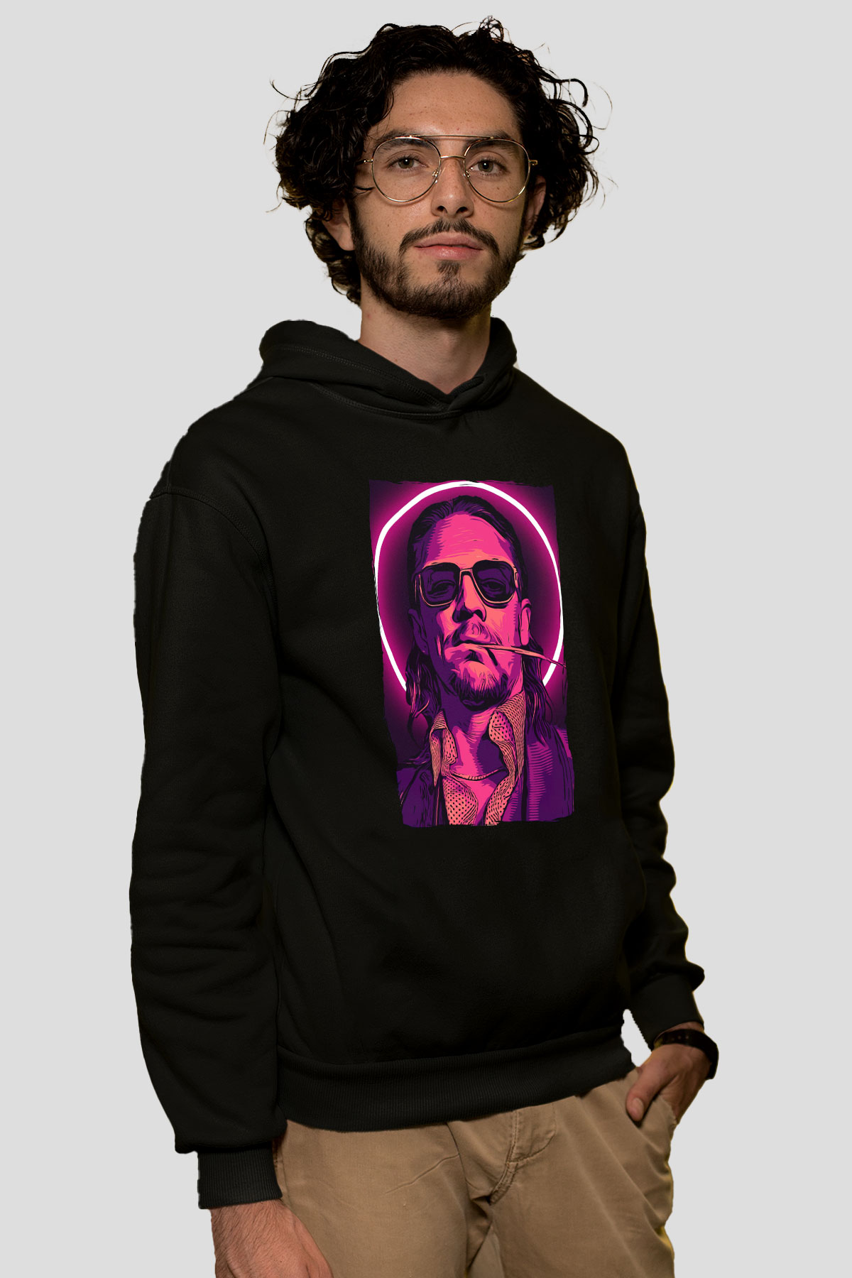 Diplo Siyah Unisex Kapüşonlu Sweatshirt