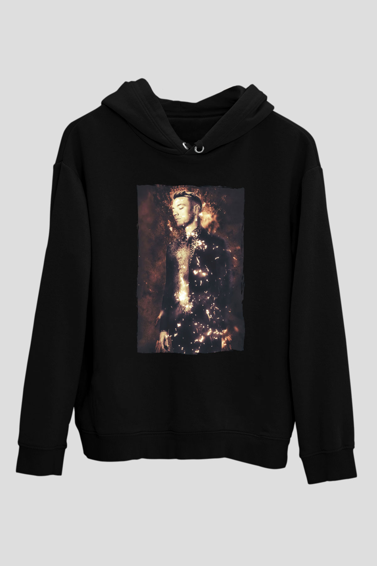 Diplo Siyah Unisex Kapüşonlu Sweatshirt