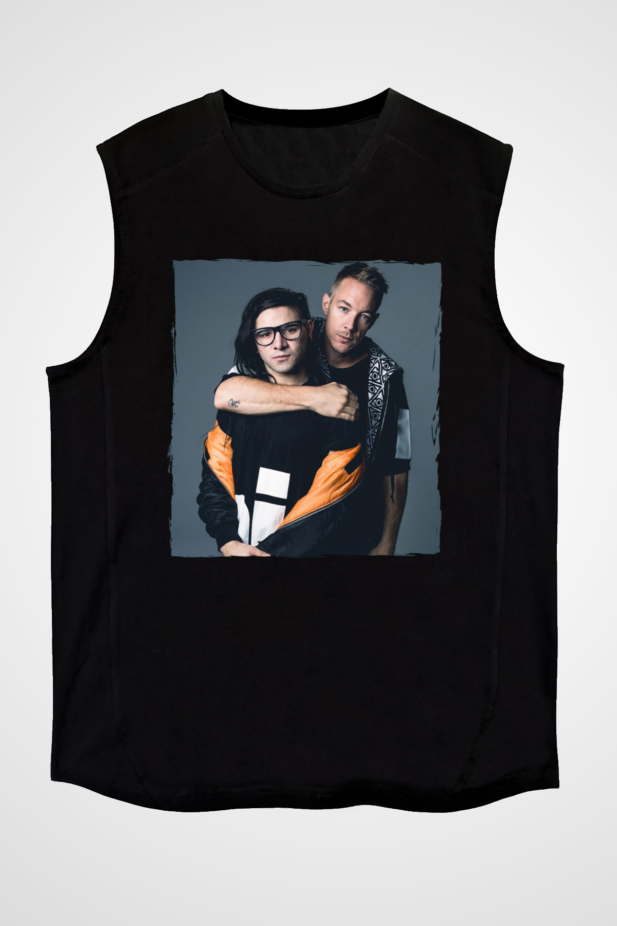 Diplo Siyah Unisex Kolsuz Tişört