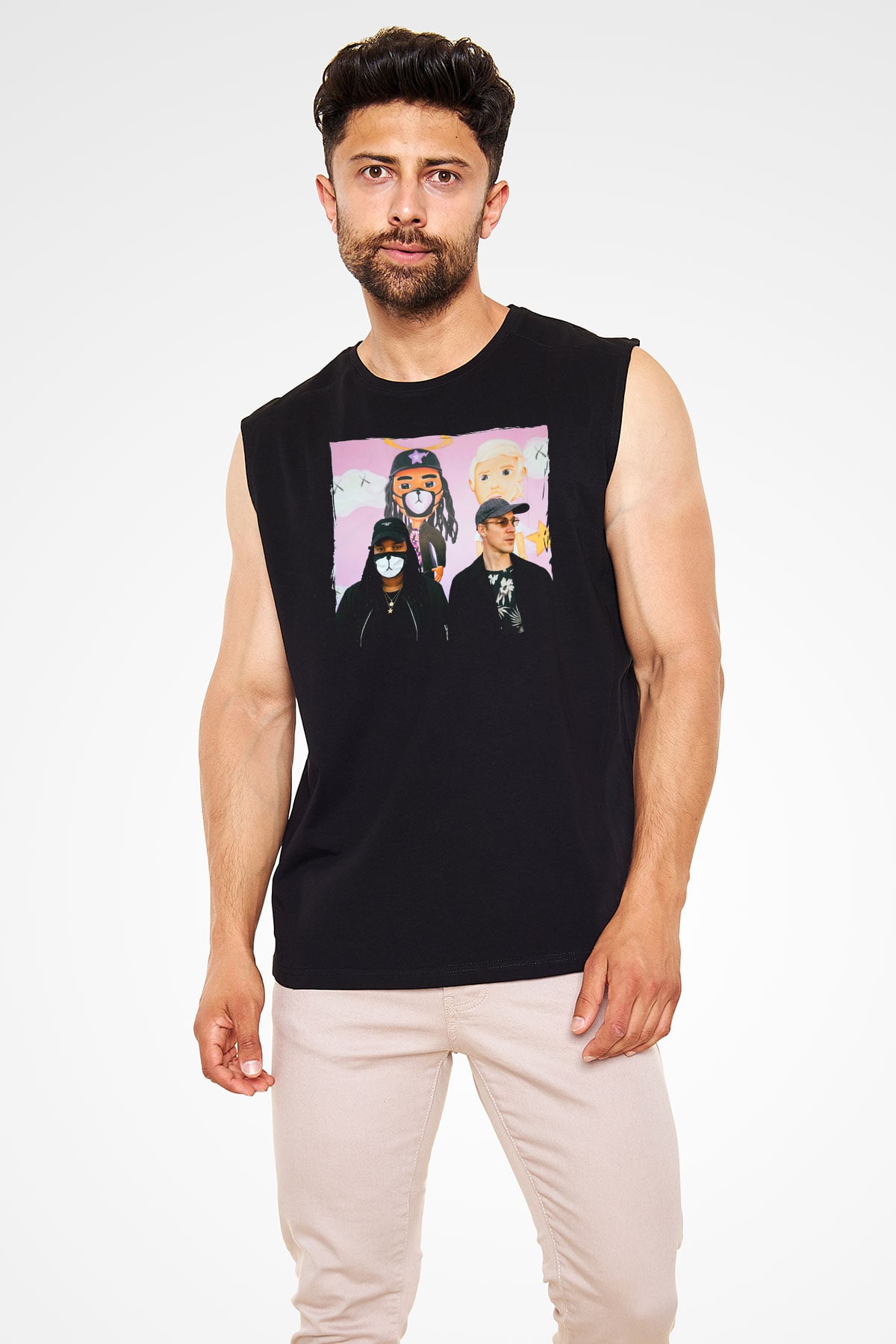 Diplo Siyah Unisex Kolsuz Tişört