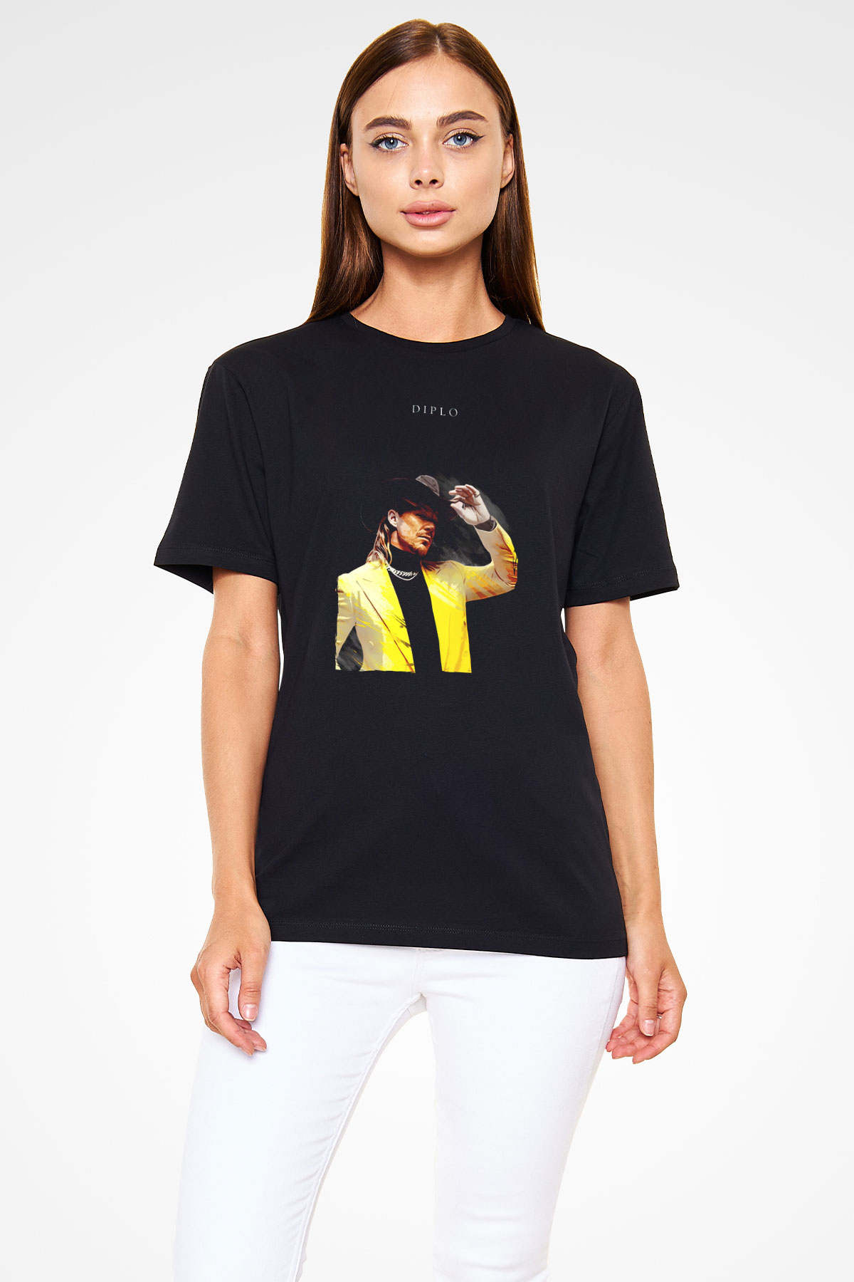 Diplo Siyah Unisex Tişört T-Shirt - TişörtFabrikası