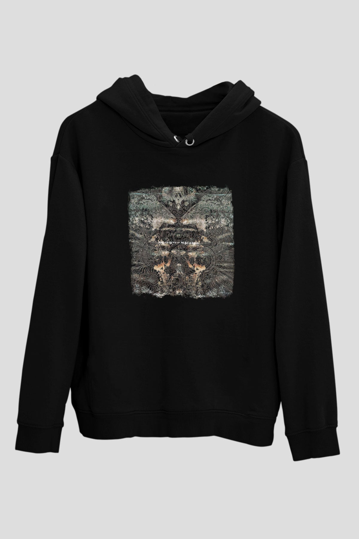 Dir En Grey Baskılı Unisex Siyah Hoodie