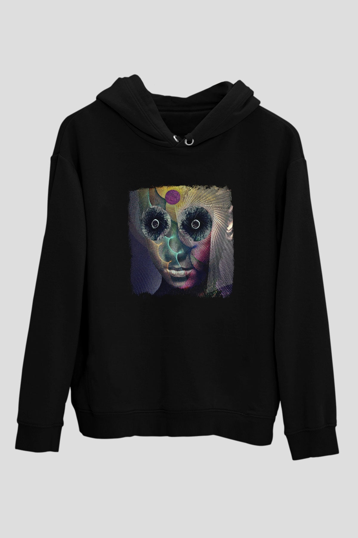 Dir En Grey Baskılı Unisex Siyah Hoodie