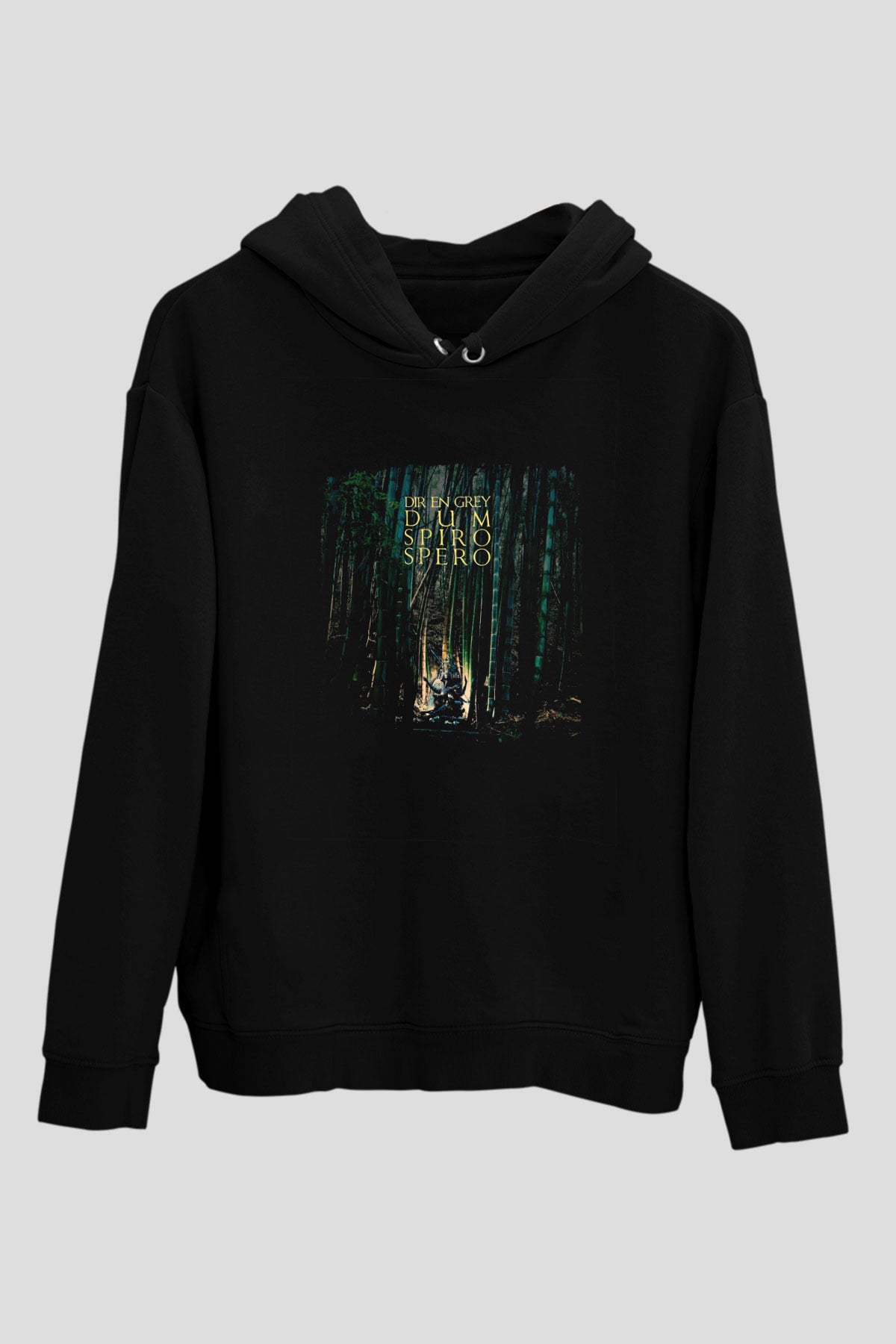 Dir En Grey Baskılı Unisex Siyah Hoodie