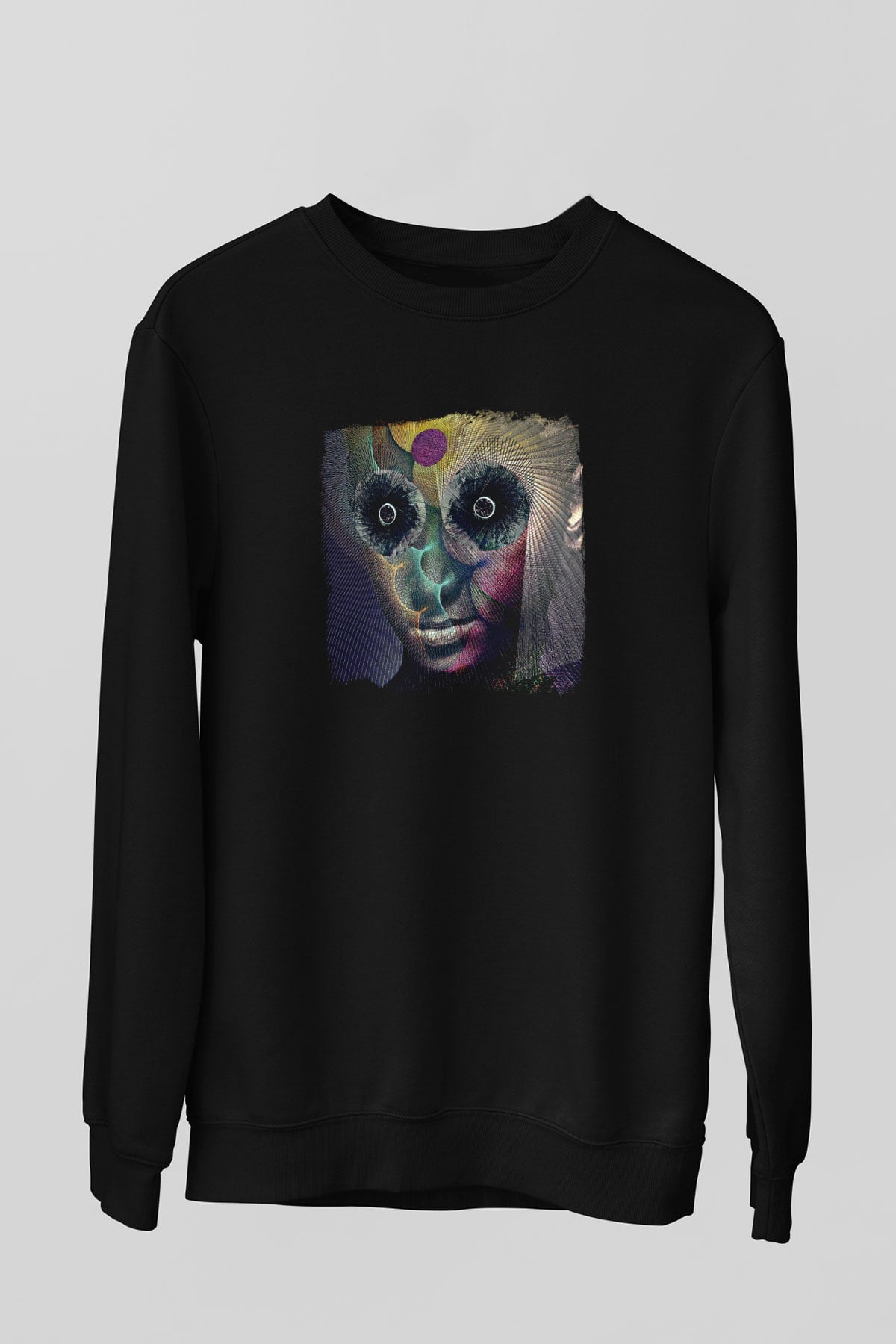Dir En Grey Baskılı Unisex Siyah Sweatshirt