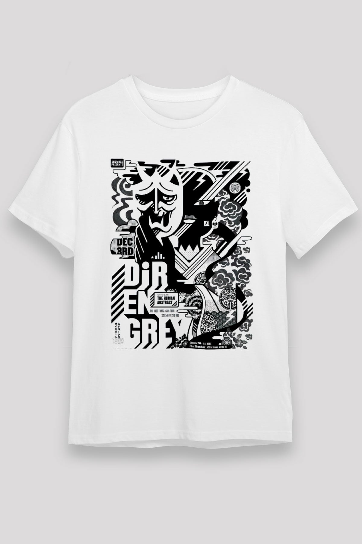 Dir En Grey Beyaz Unisex Tişört T-Shirt - TişörtFabrikası