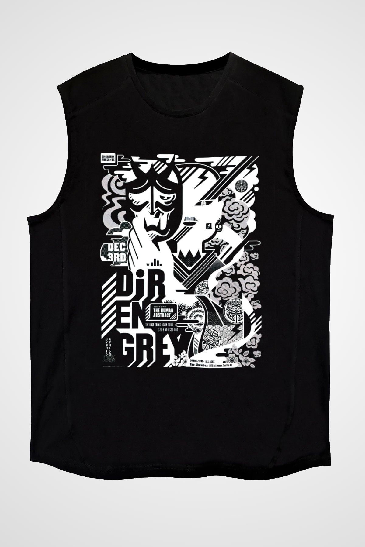 Dir En Grey Siyah Unisex Kolsuz Tişört