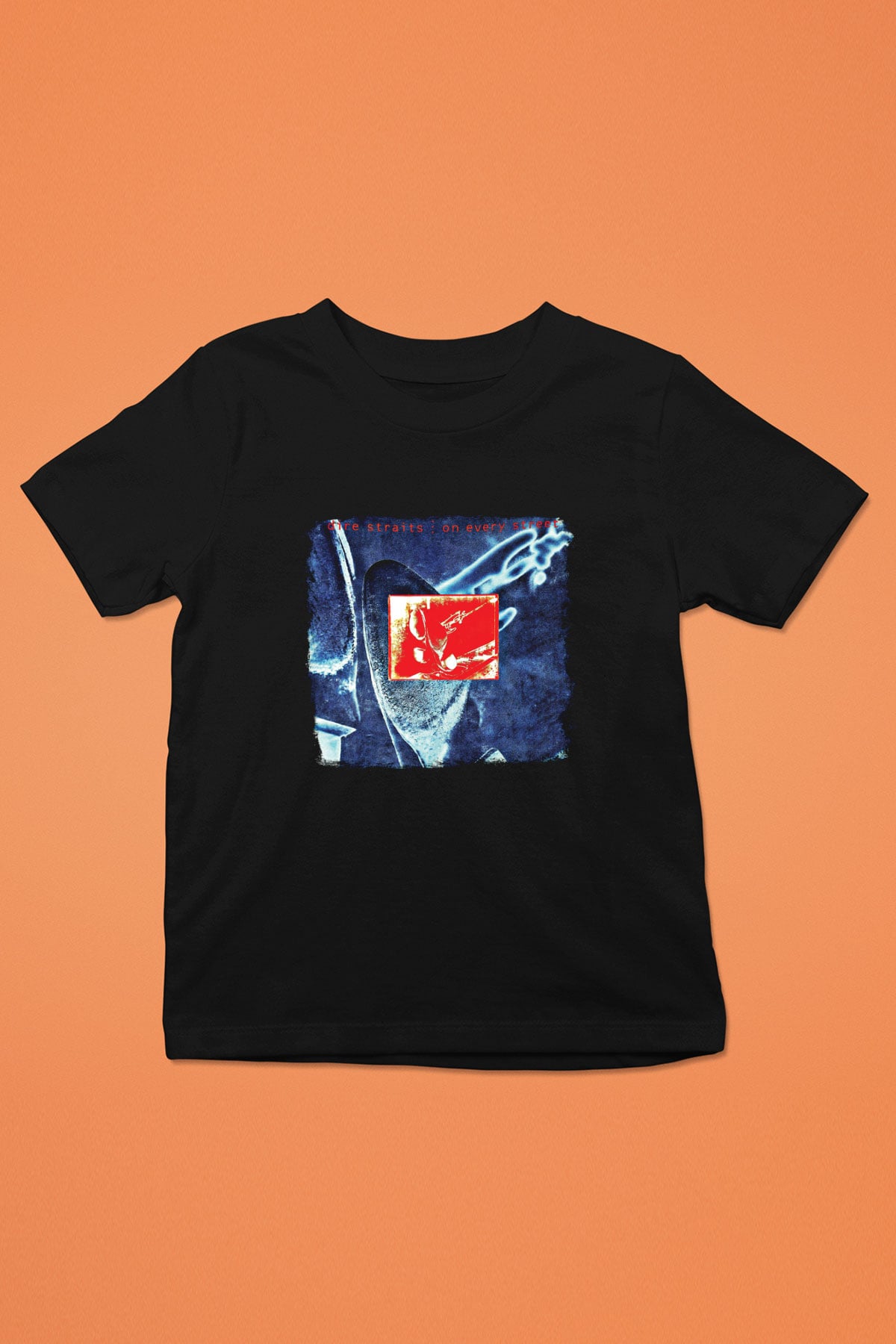 Dire Straits Baskılı Unisex Siyah Çocuk Tişört