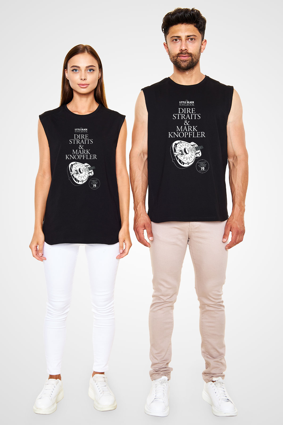 Dire Straits Siyah Unisex Kolsuz Tişört
